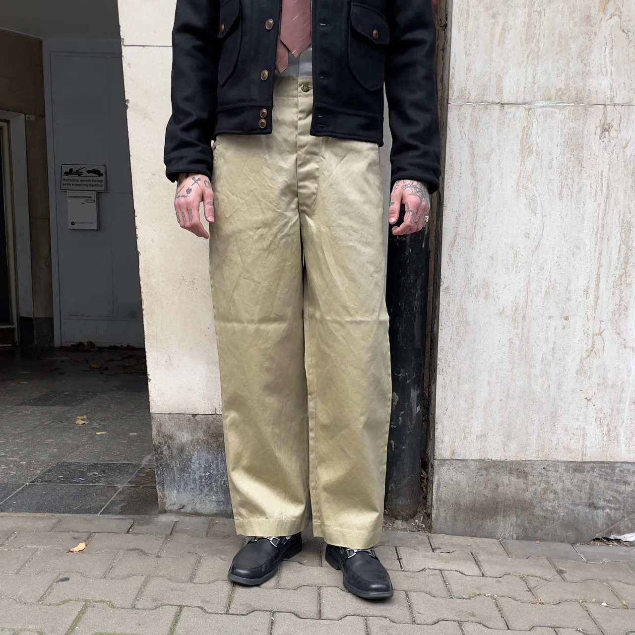 orslow | vintage fit army trousers khaki - Image 4