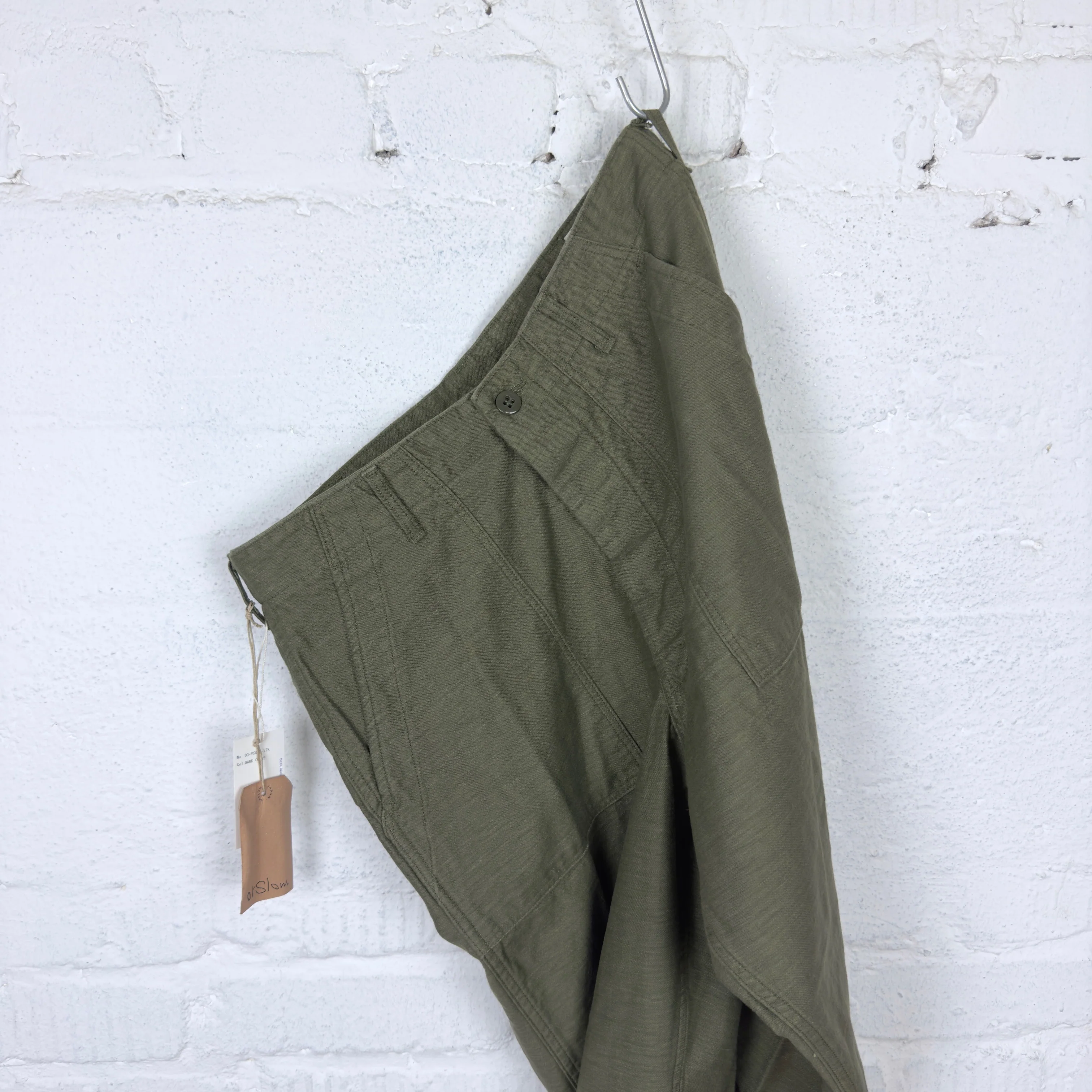 orslow | vintage fit fatigue pants dark olive - Image 5