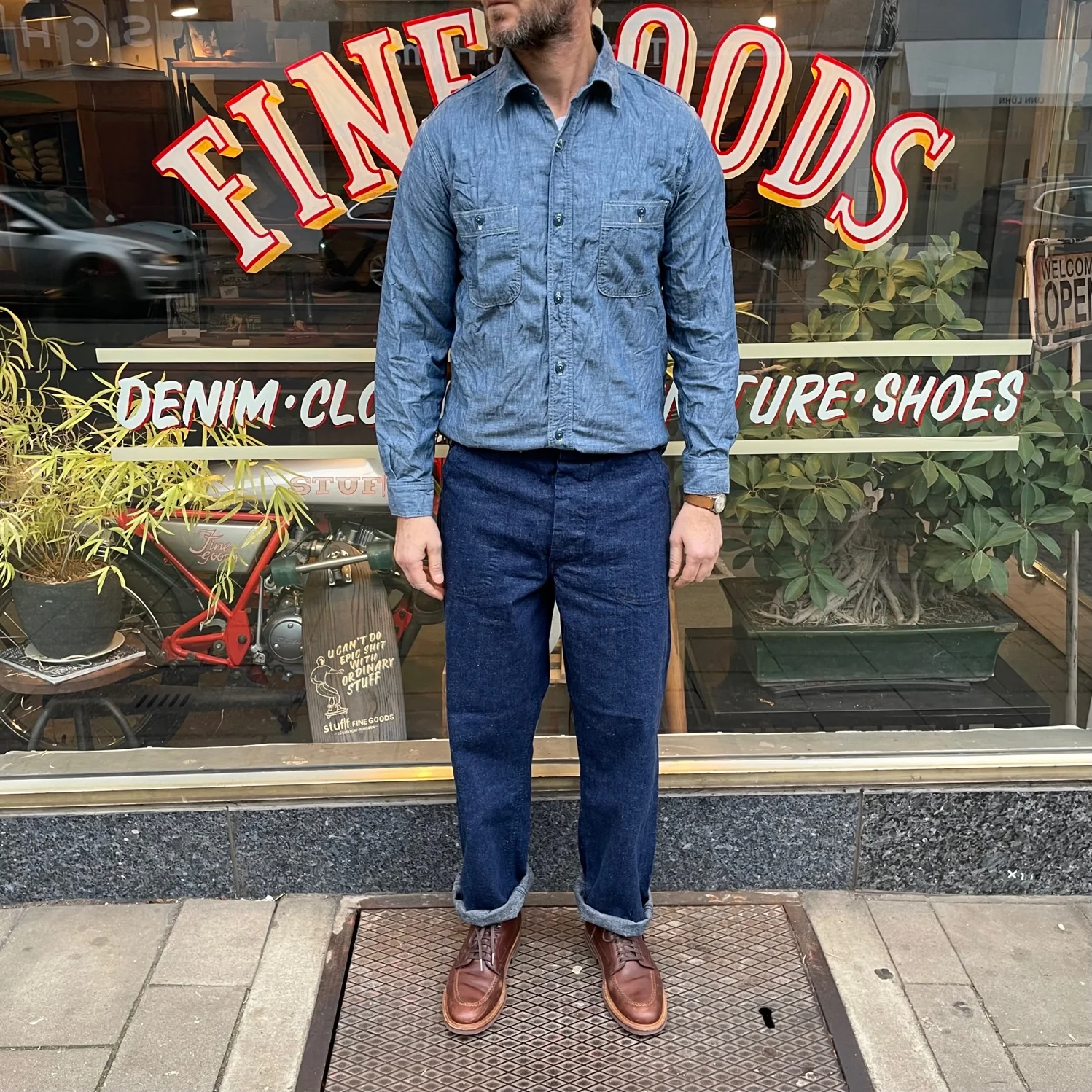 orslow | work shirt chambray (old fit) - Image 3