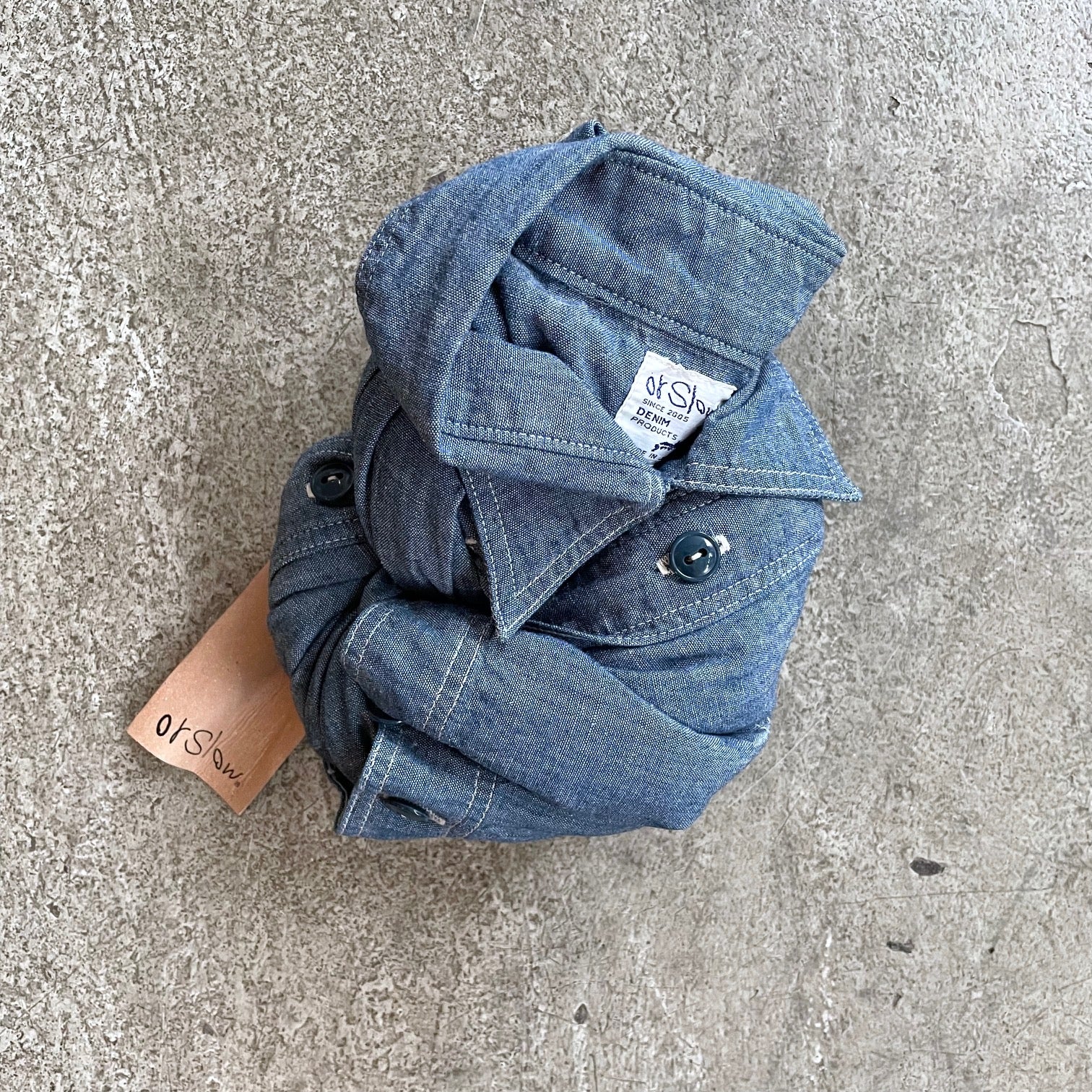 orslow | work shirt chambray (old fit) - Image 5