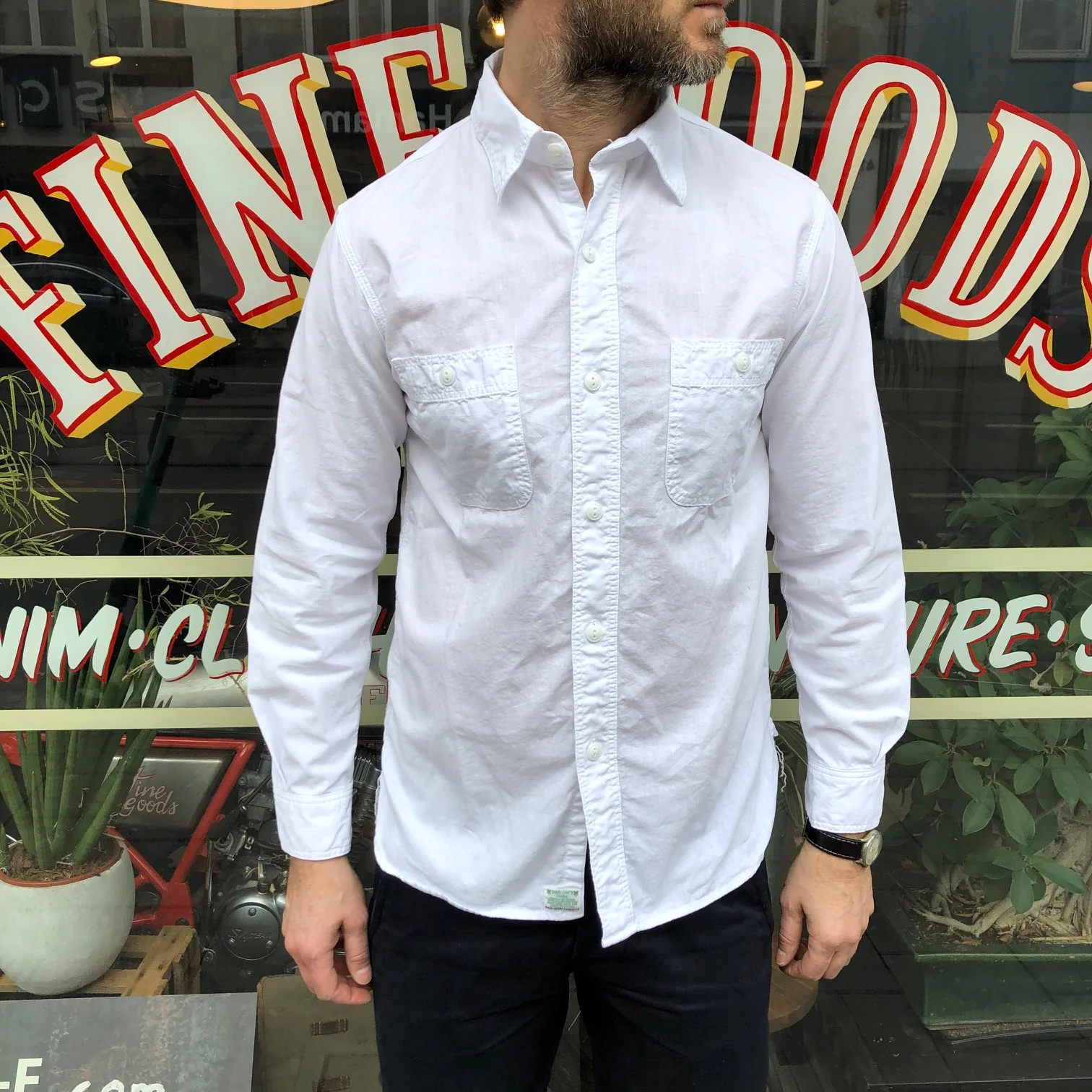 orslow | work shirt white - Image 3