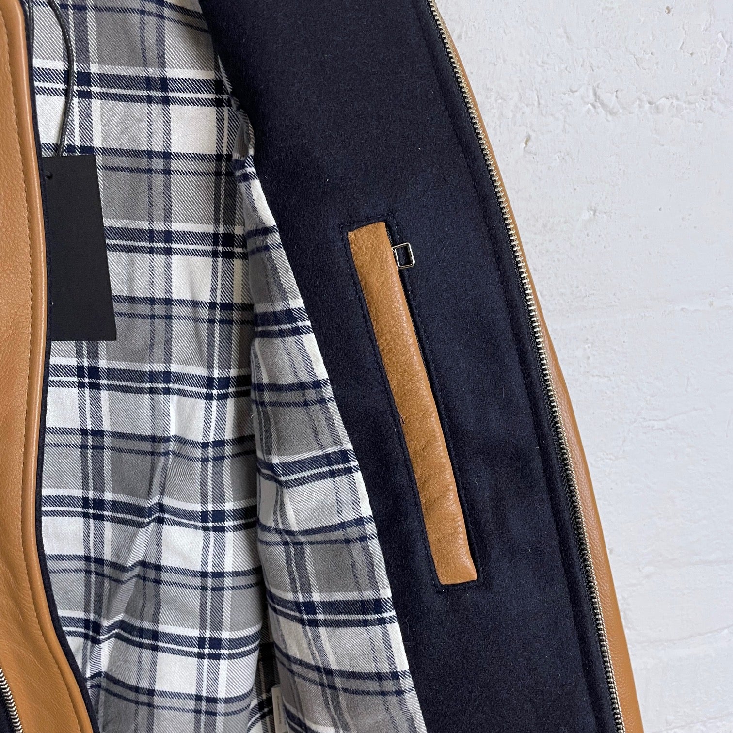 outclass | bomber jacket - navy-beige - Image 4