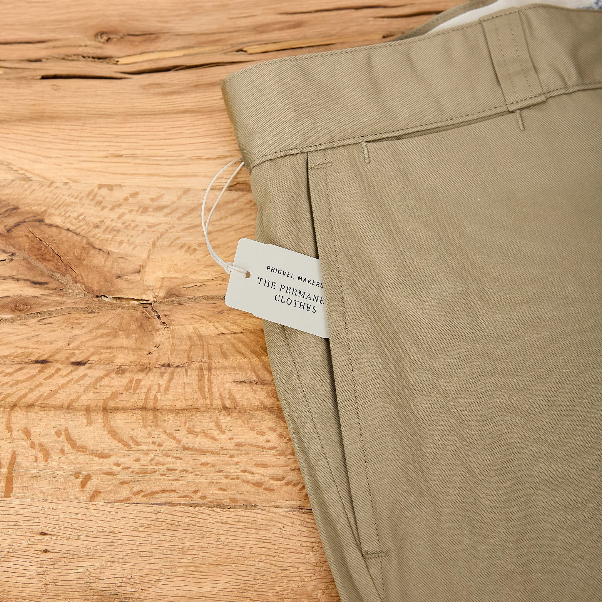 phigvel makers co. | 401 wide officer trousers khaki beige - Image 5