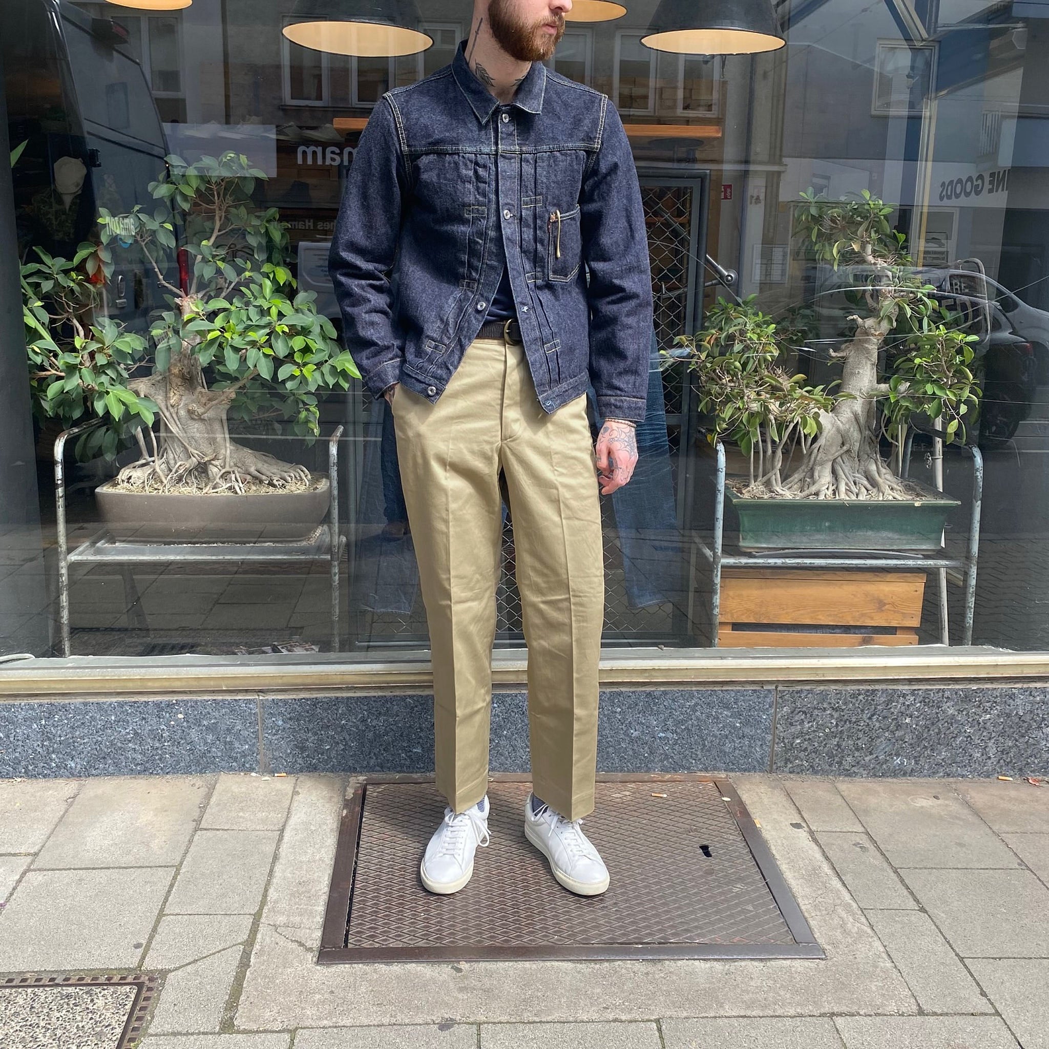 phigvel makers co. | 402 regular officer trousers khaki beige - Image 2