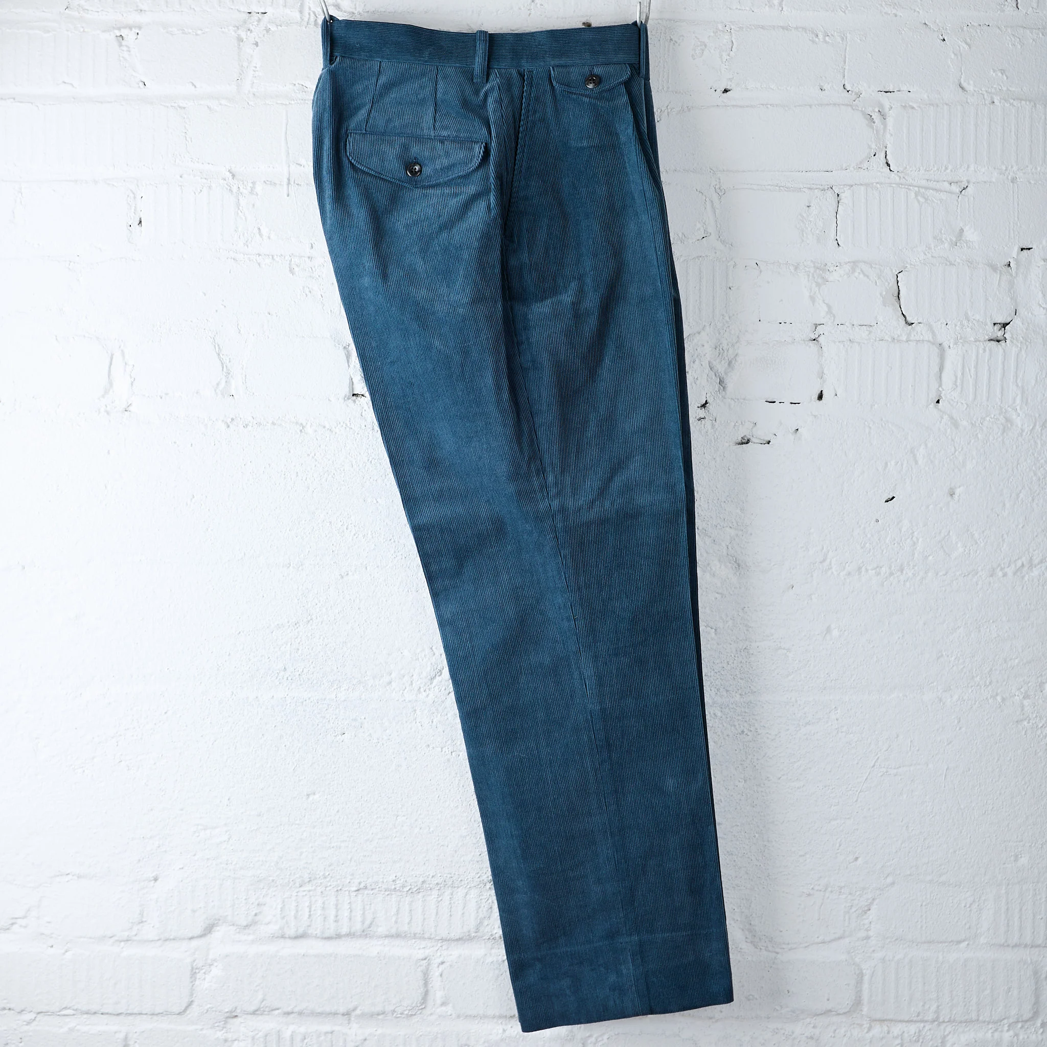 phigvel makers co. | corduroy goodman's trousers cerulean