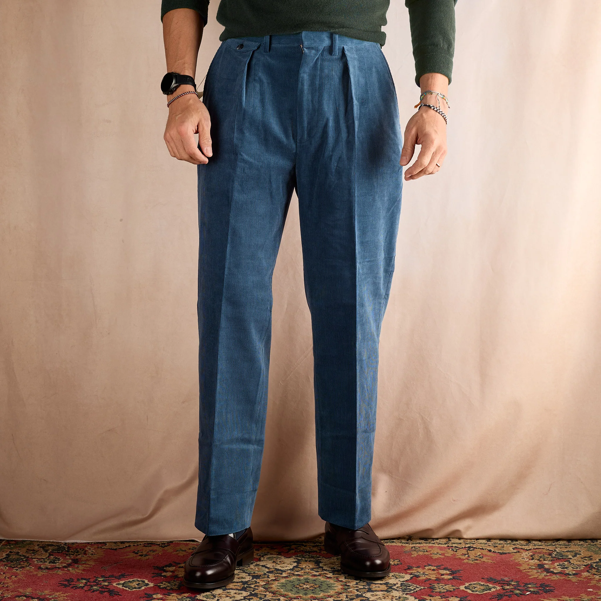 phigvel makers co. | corduroy goodman's trousers cerulean - Image 2