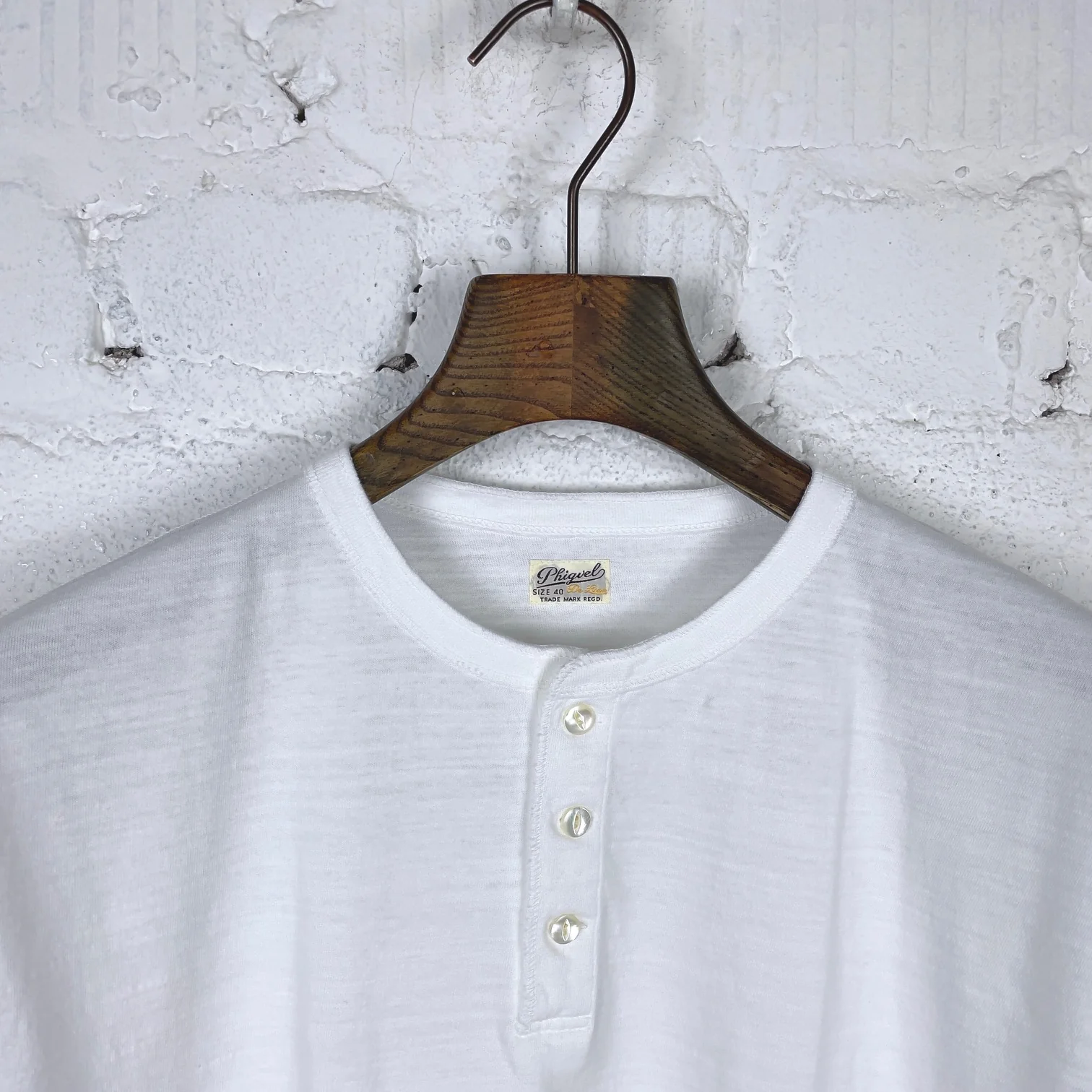 phigvel makers co. | henley neck tee off-white - Image 3