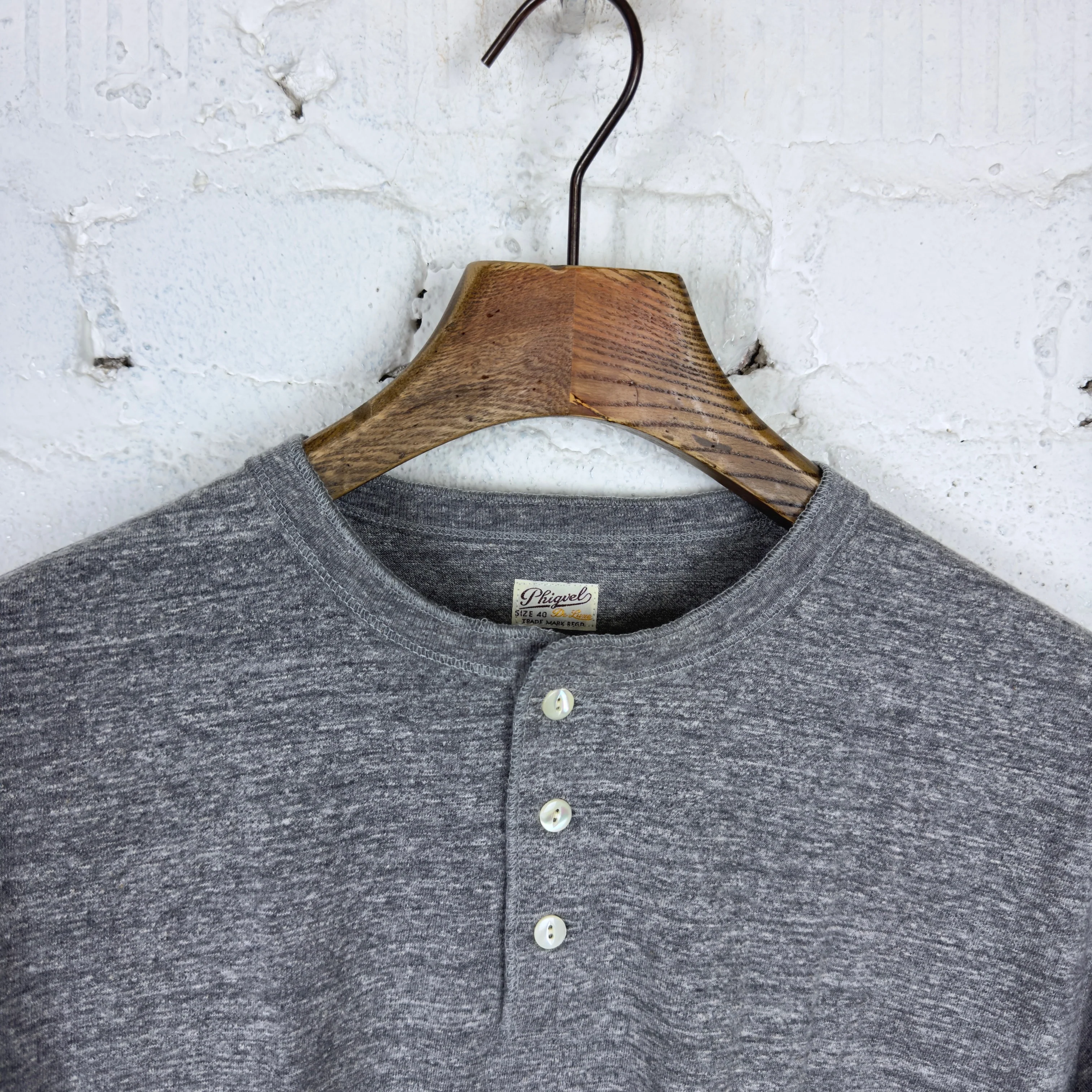phigvel makers co. | henley neck tee top gray - Image 2