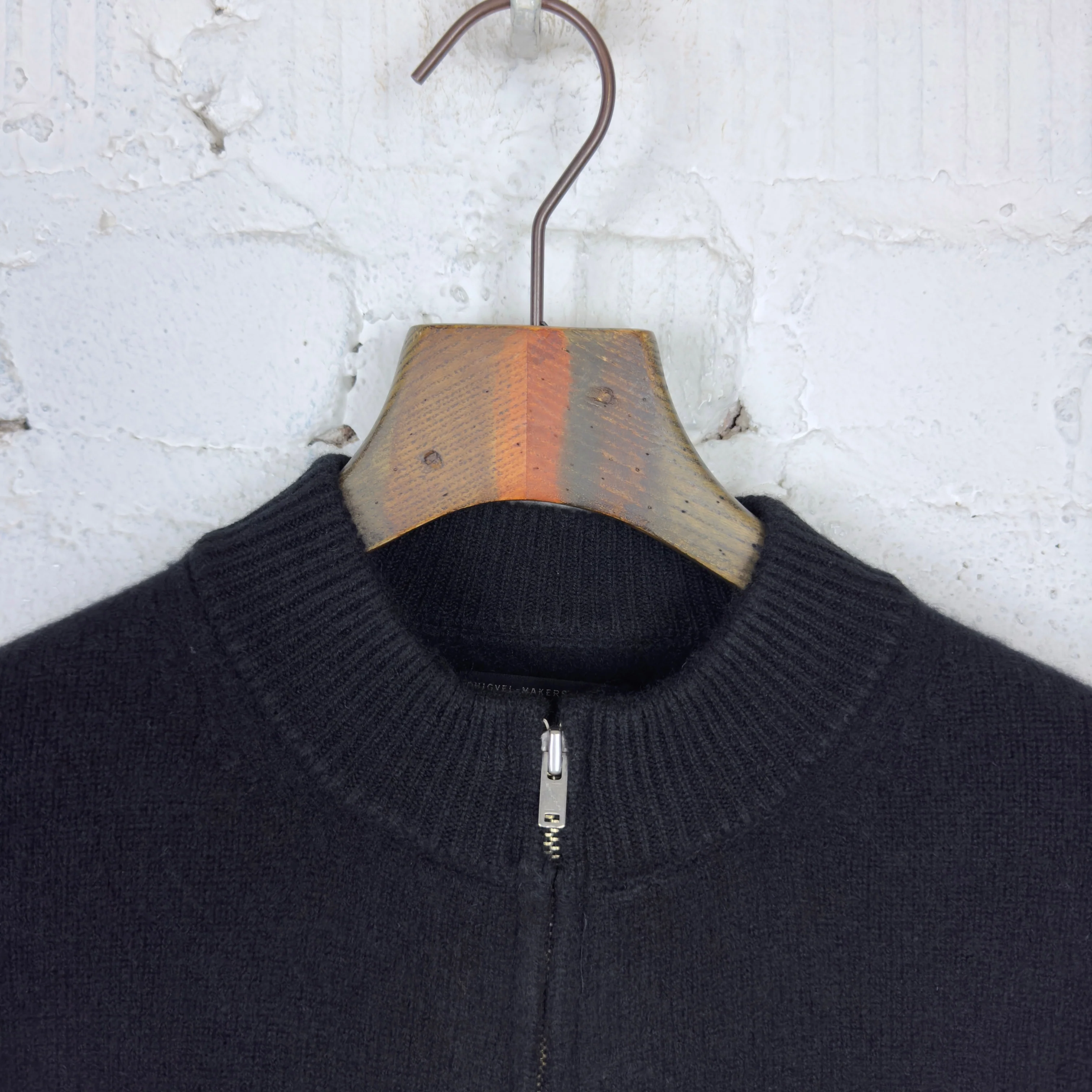 phigvel makers co. x lady white co. | cashmere bottleneck cardigan - black - Image 5