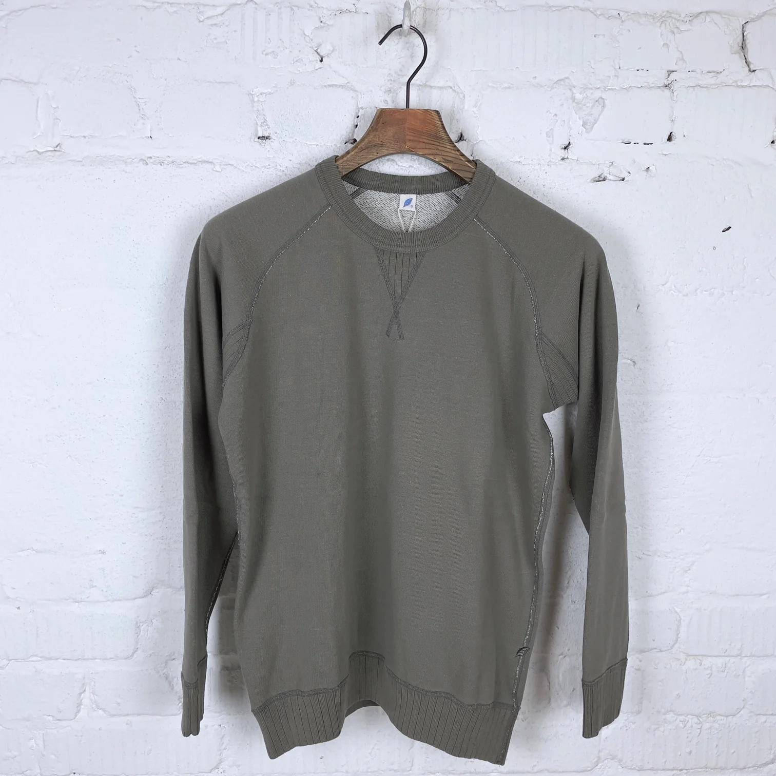 pure blue japan | 5400-sumi slub yarn sweatshirt - sumi ink