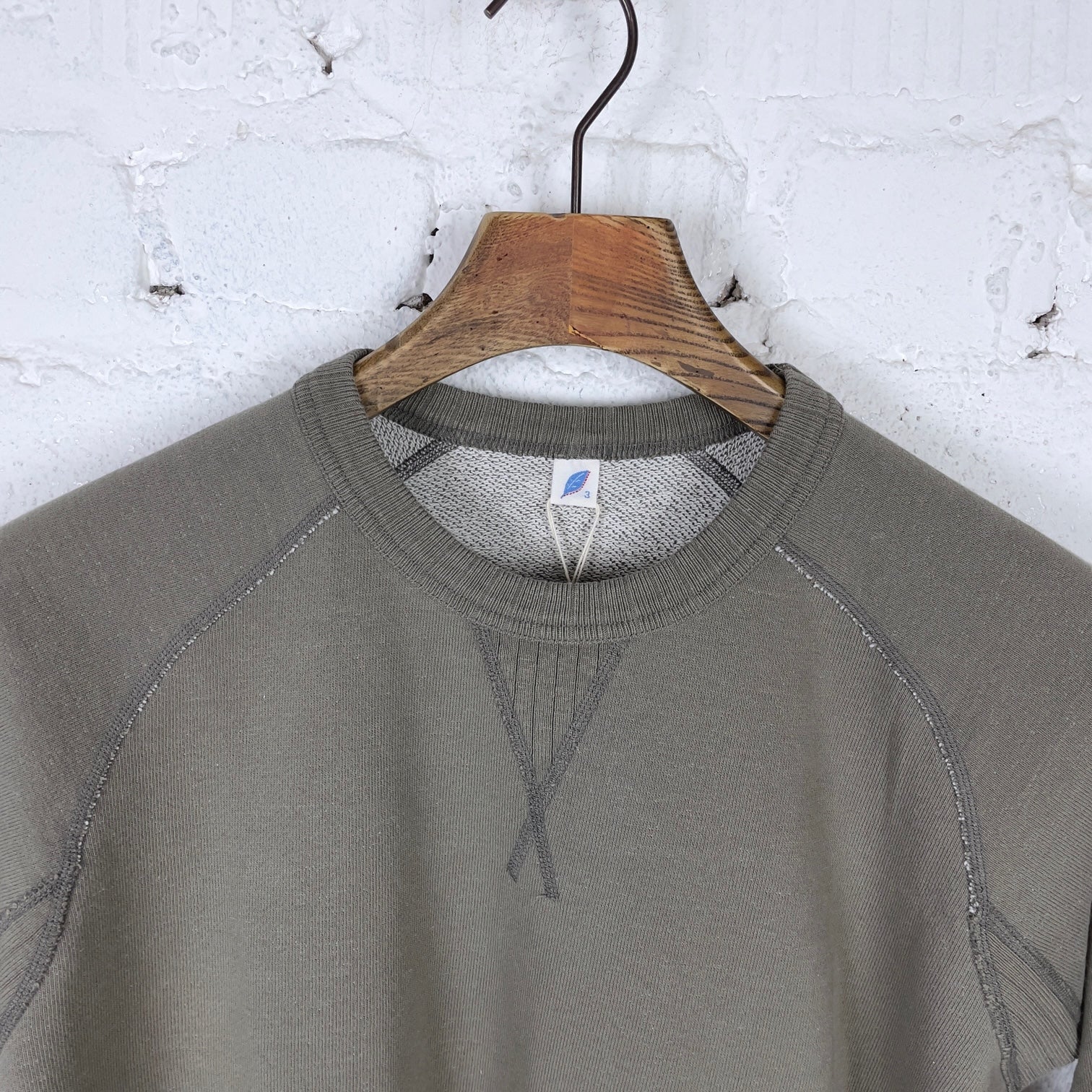 pure blue japan | 5400-sumi slub yarn sweatshirt - sumi ink - Image 2