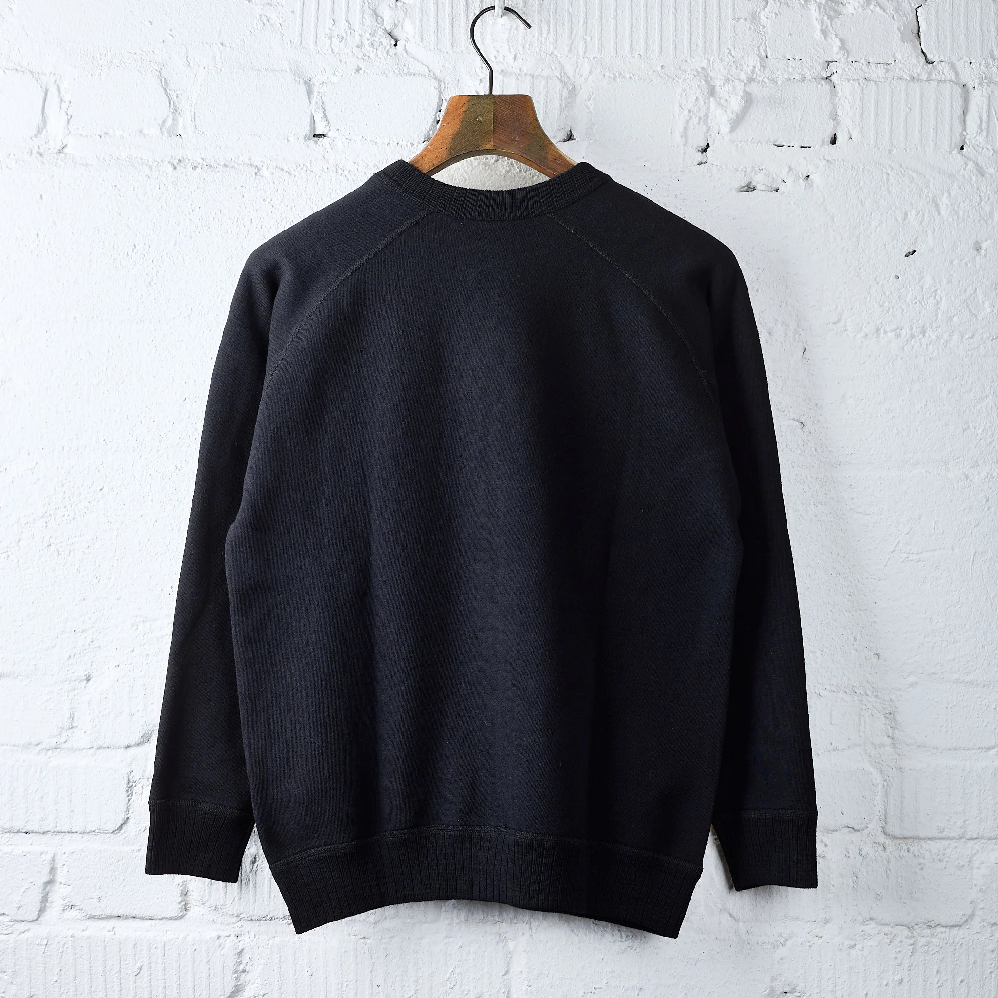 pure blue japan | 5409-idbk black indigo dyed sweatshirt - Image 3