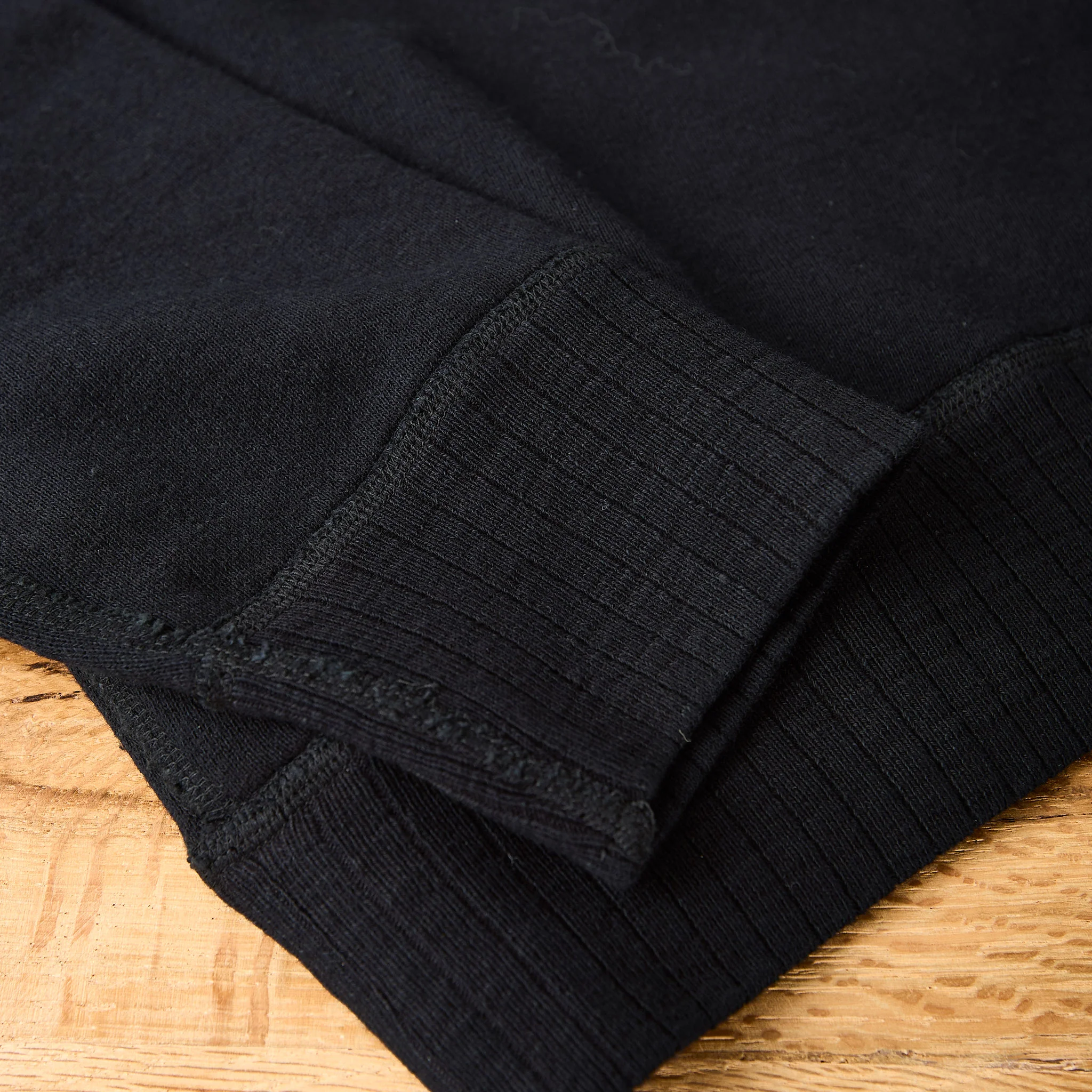 pure blue japan | 5409-idbk black indigo dyed sweatshirt - Image 4