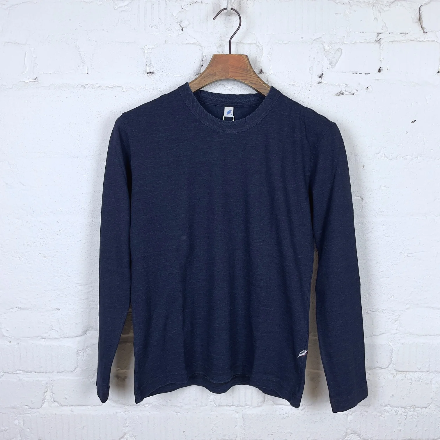 pure blue japan | ls-5011-d deep indigo dyed long sleeve t-shirt