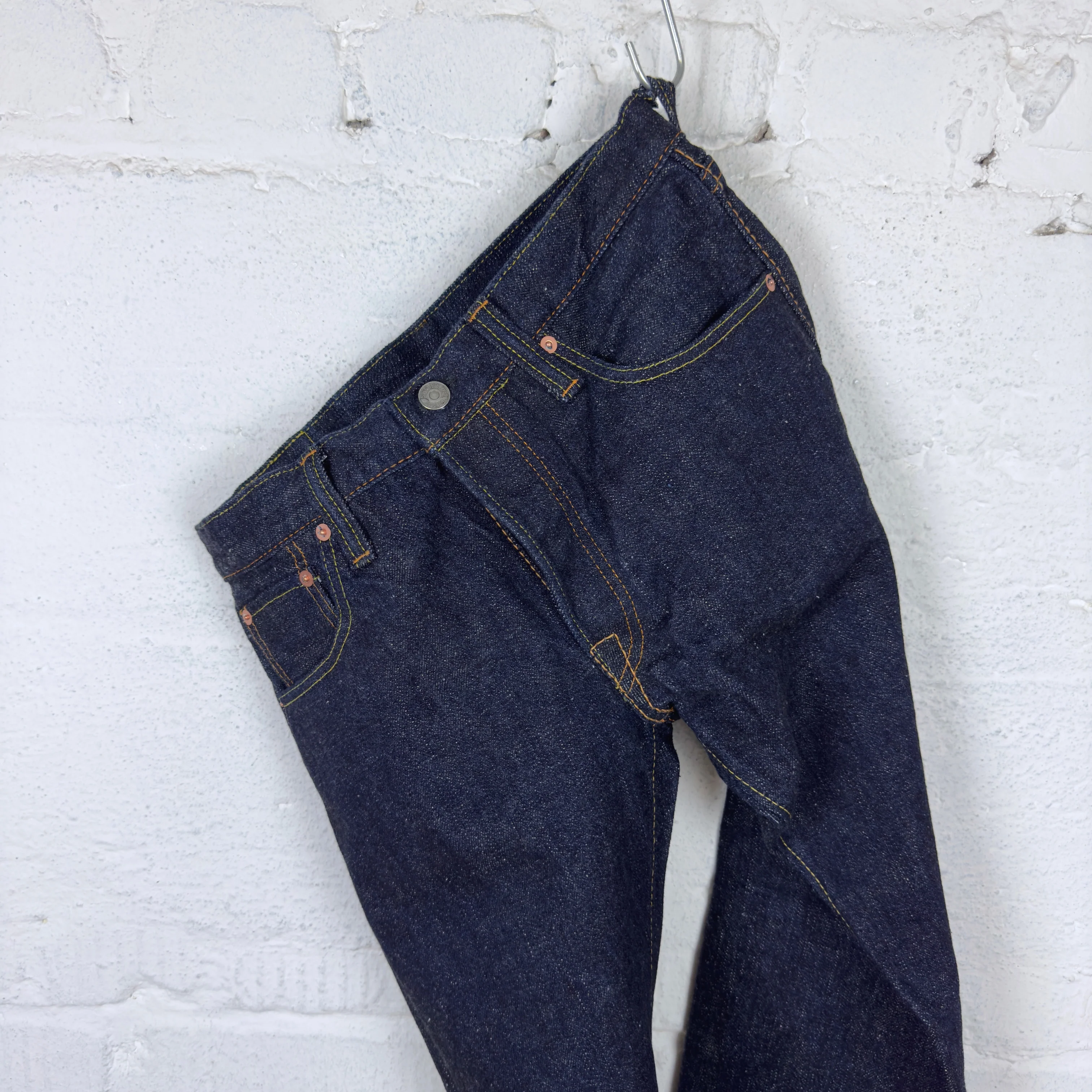 pure blue japan | slb-005 "slub denim" slim straight jean - Image 3