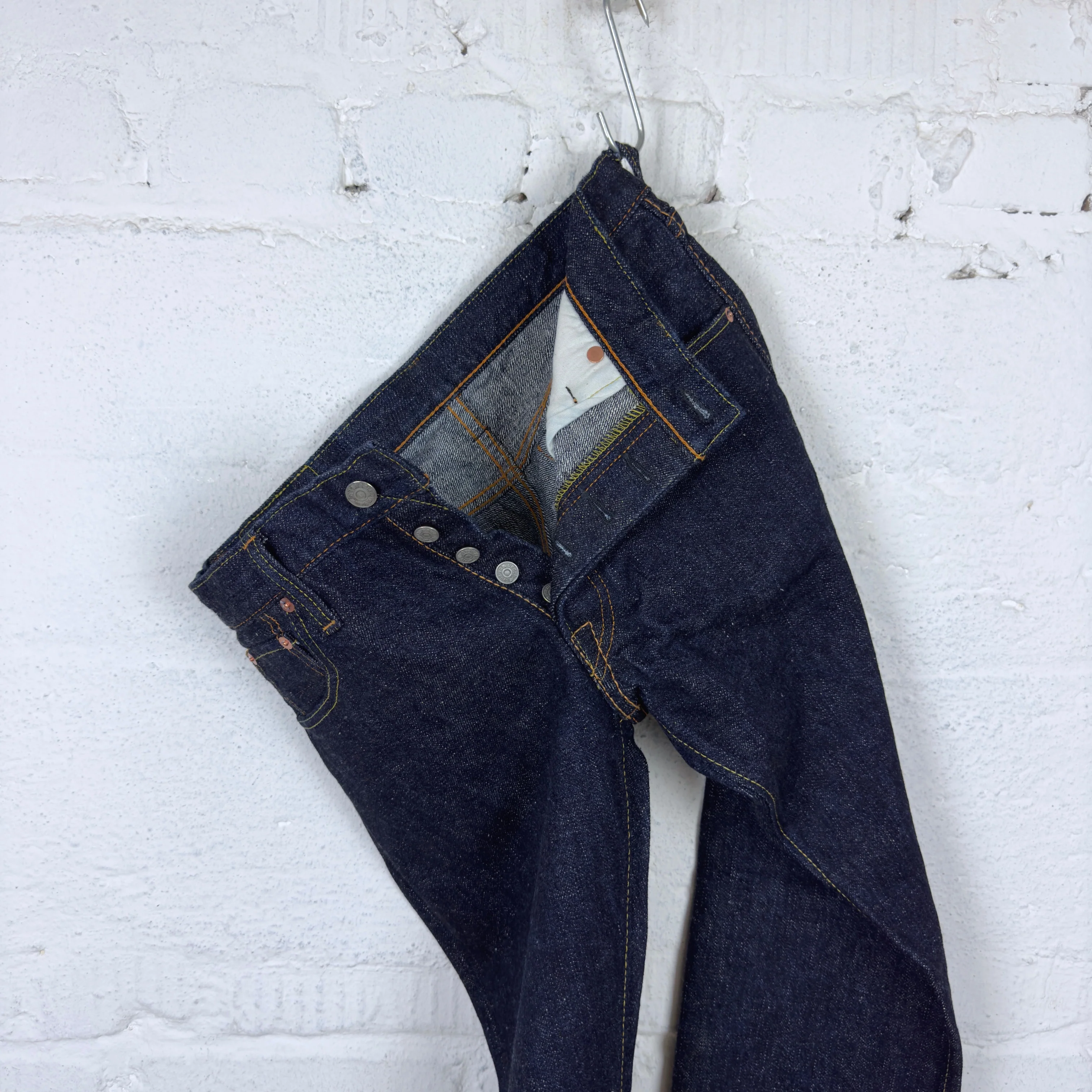 pure blue japan | slb-005 "slub denim" slim straight jean - Image 4