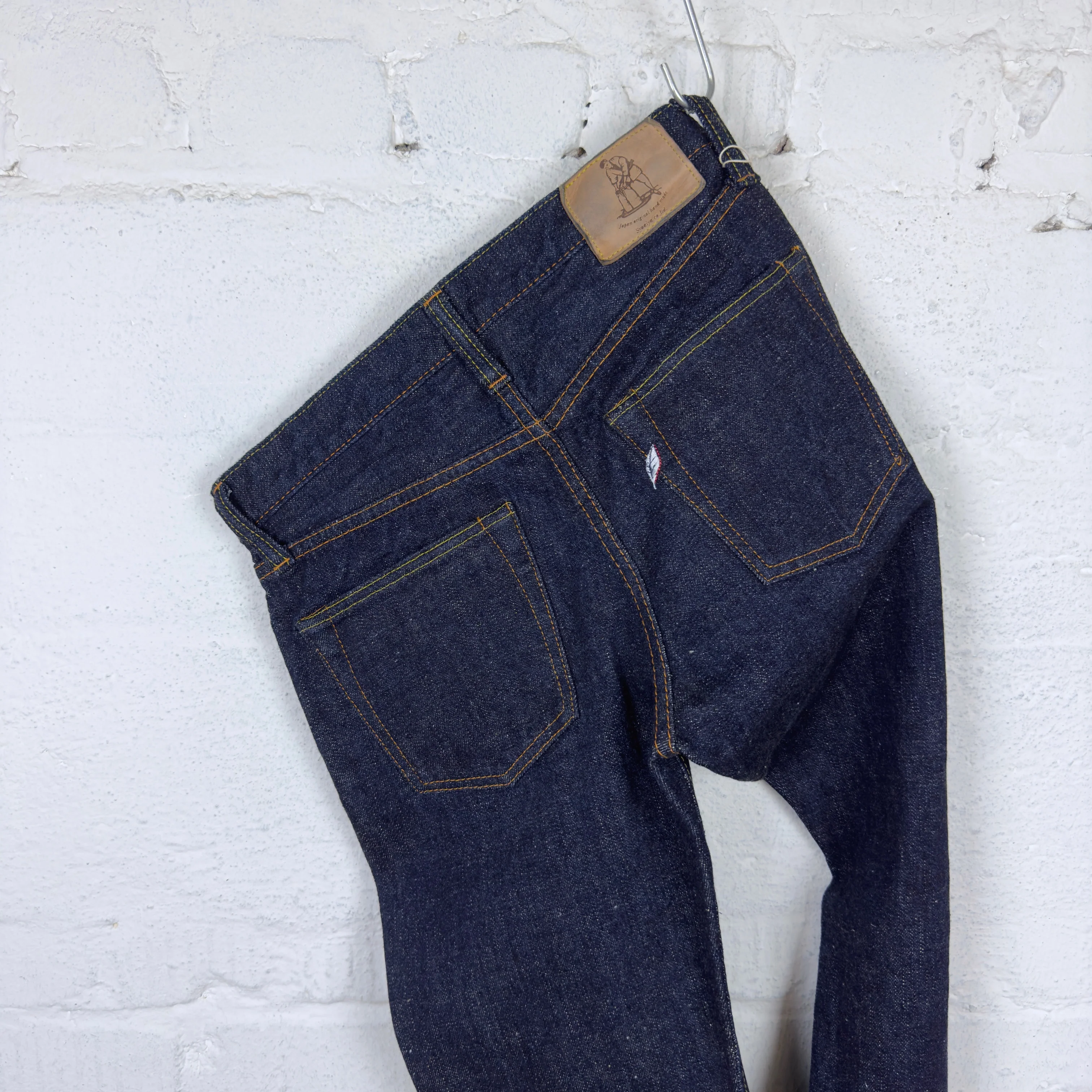 pure blue japan | slb-005 "slub denim" slim straight jean - Image 5