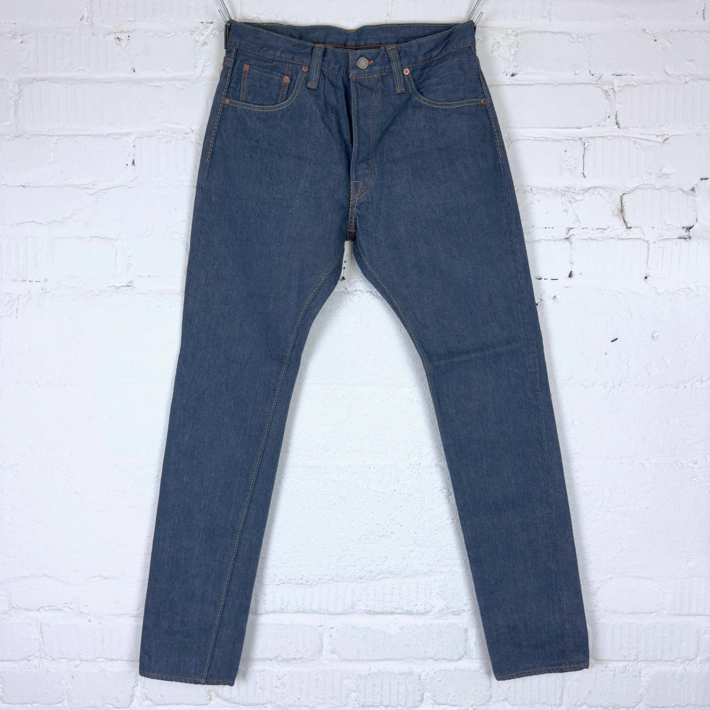 pure blue japan | smbl-14oz-019 relaxed tapered jean smoky blue