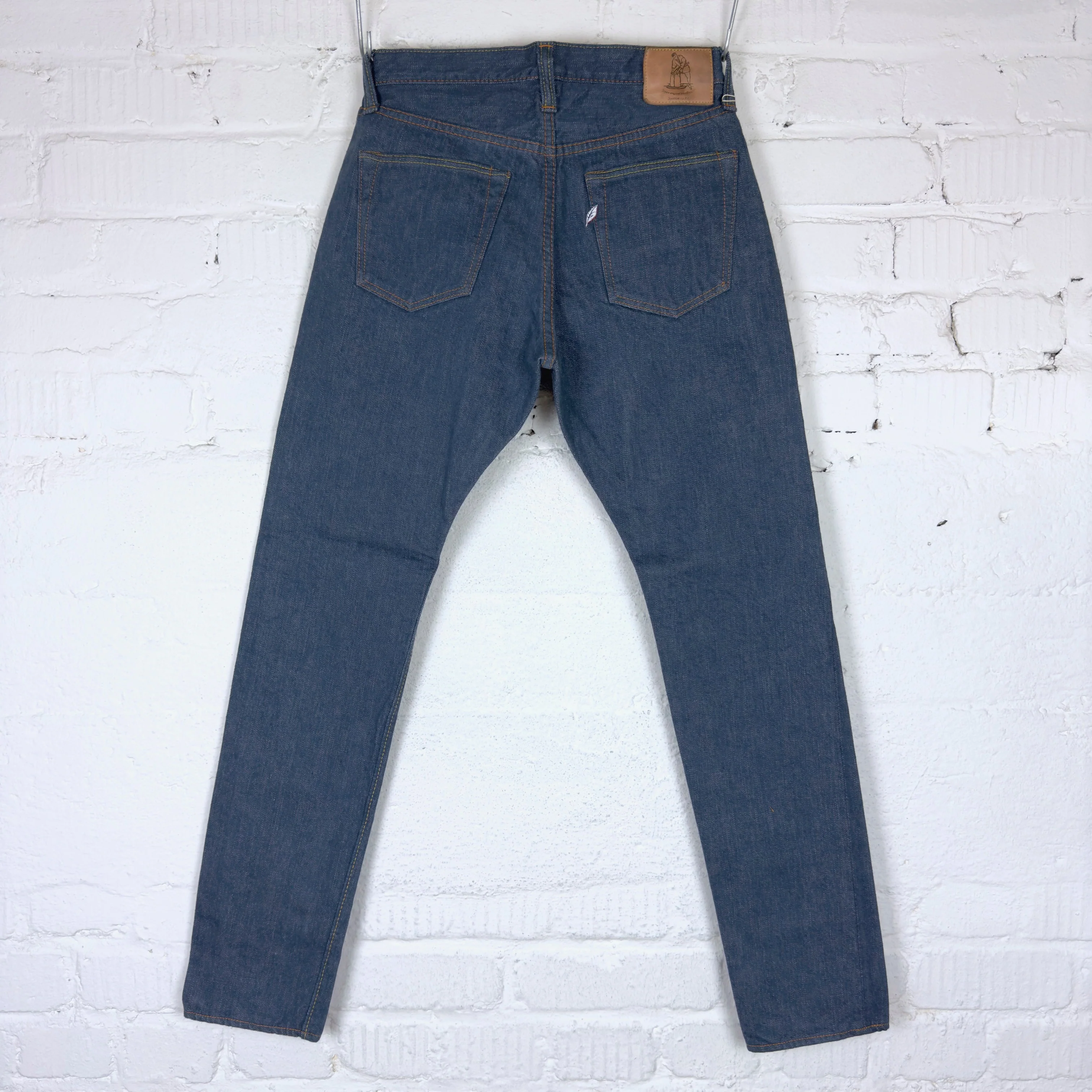 pure blue japan | smbl-14oz-019 relaxed tapered jean smoky blue - Image 5