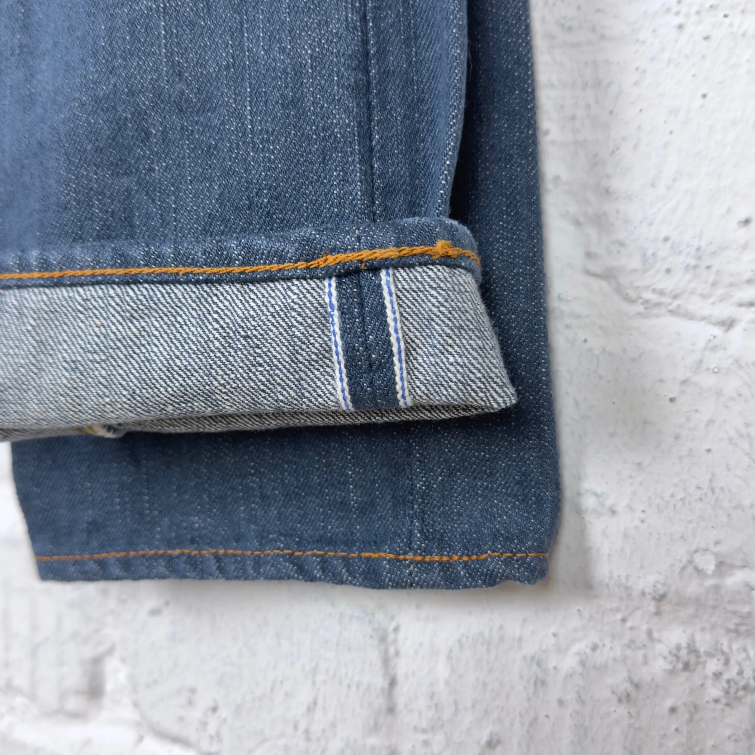 pure blue japan | smbl-14oz-019 relaxed tapered jean smoky blue - Image 6