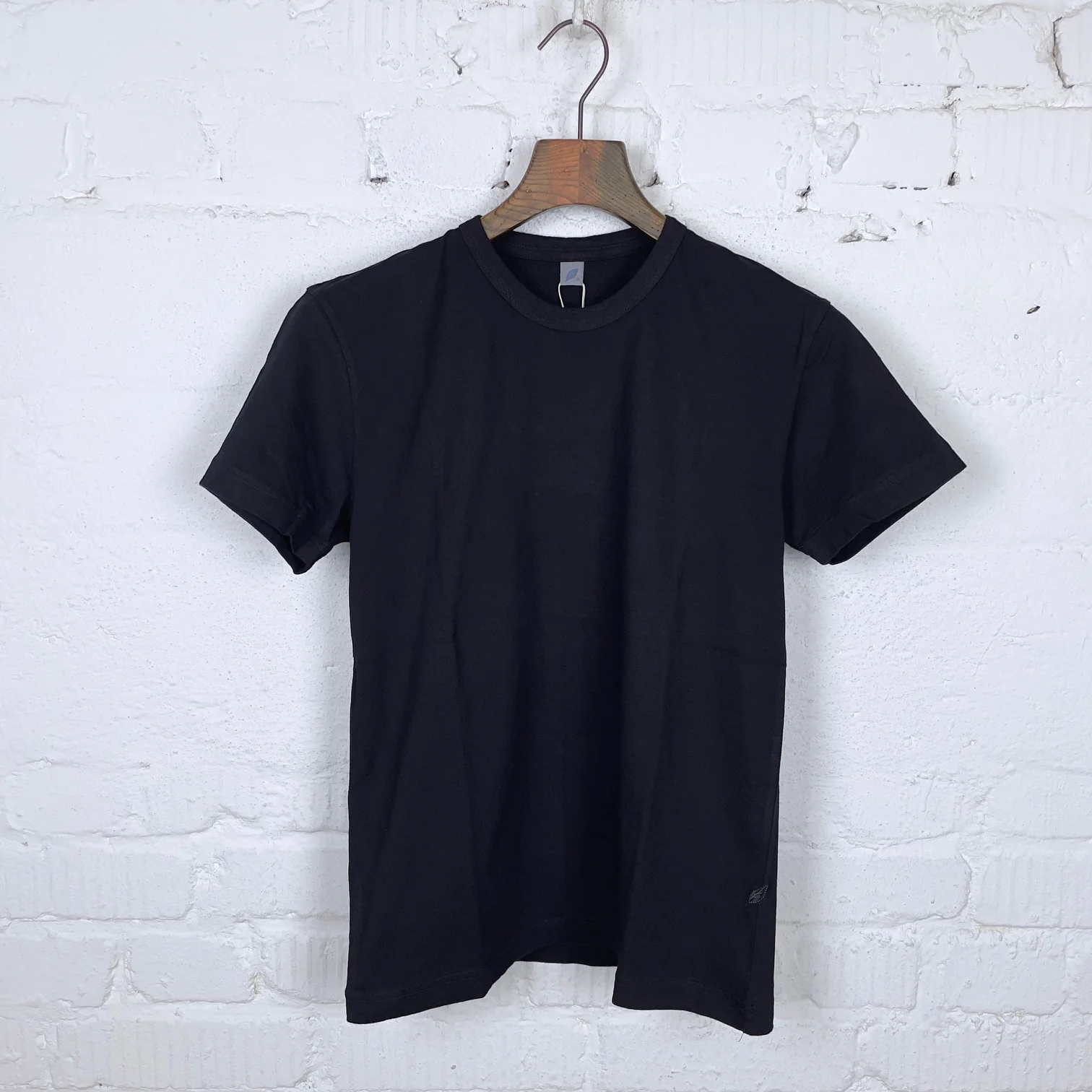 pure blue japan | ss-5011-idbk black indigo dyed crewneck t-shirt