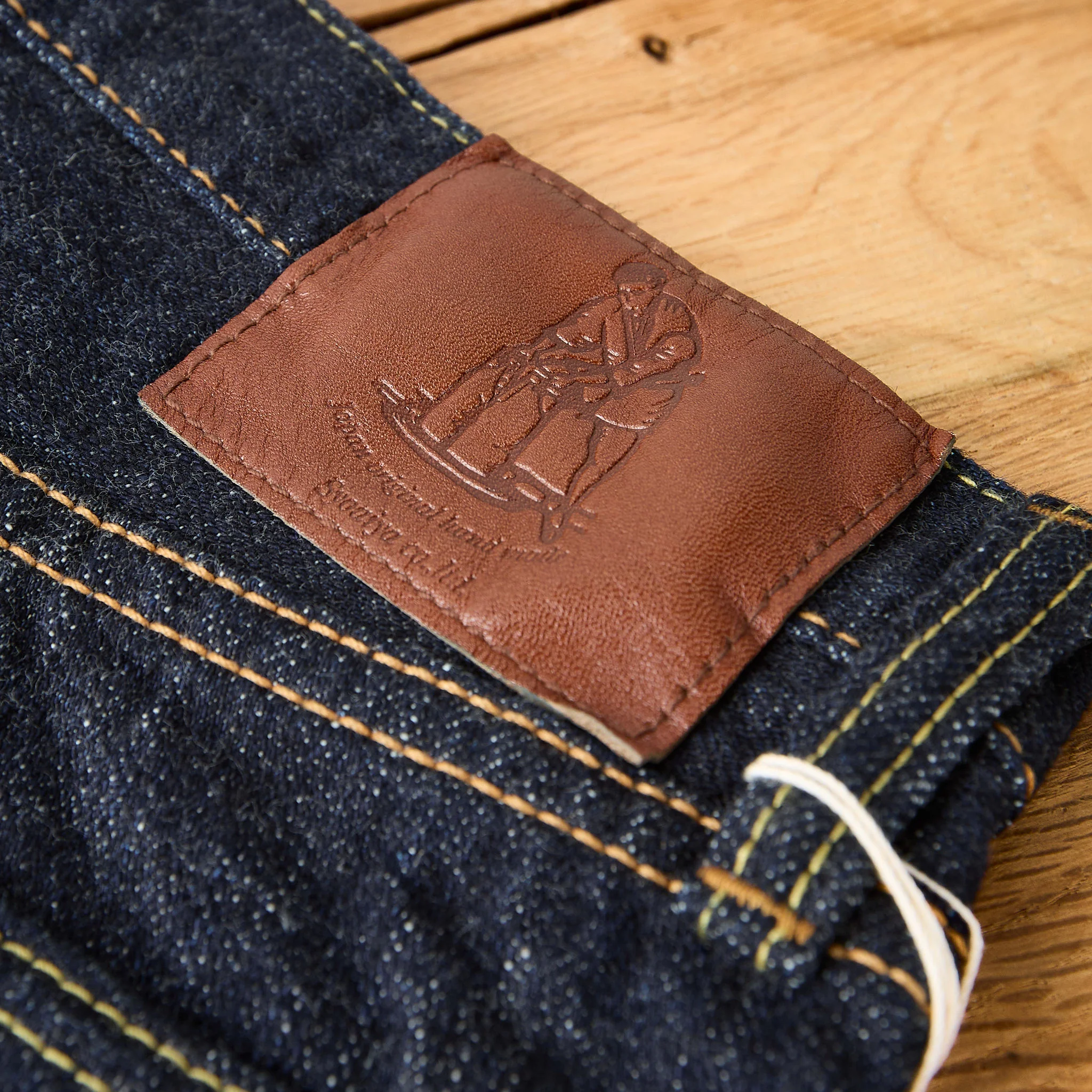 pure blue japan | xx-002 relaxed piped straight jean 14oz - Image 6