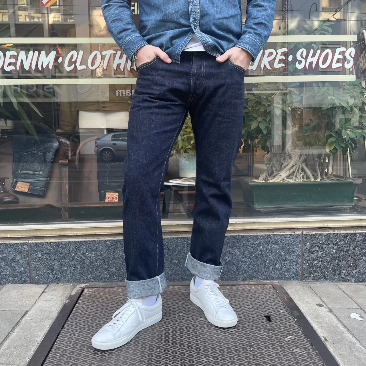 pure blue japan | xx-005 slim straight jean 14oz - Image 3