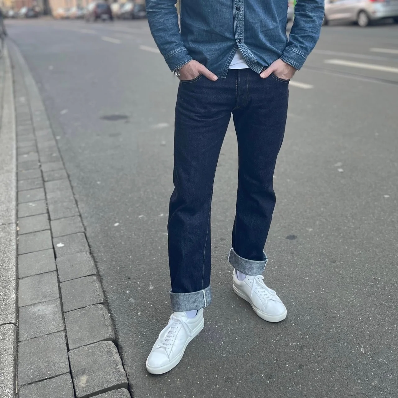 pure blue japan | xx-005 slim straight jean 14oz - Image 4