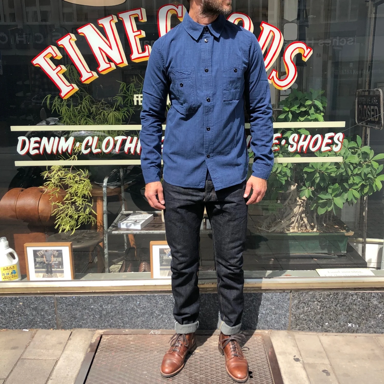 pure blue japan | xx-011 slim tapered jean 13.5oz - Image 3