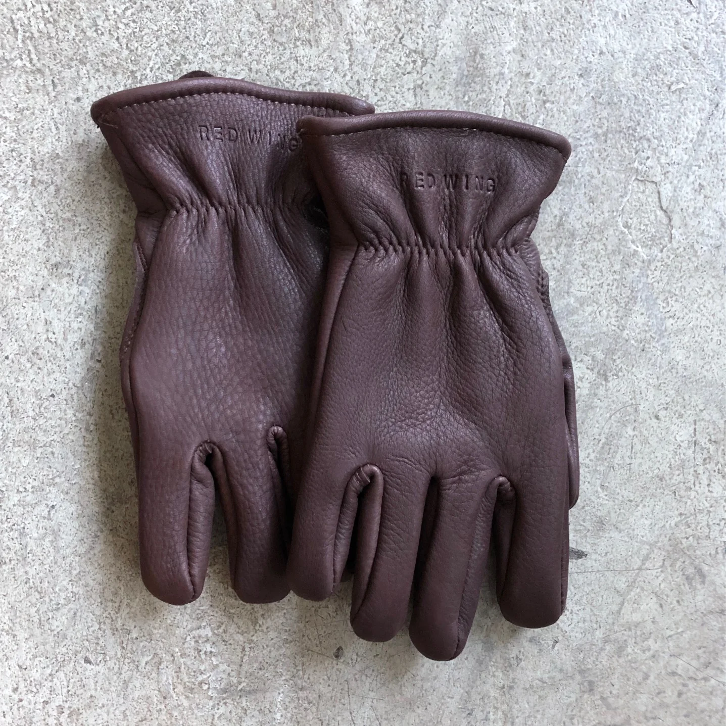 red wing shoes | lined leather gloves brown