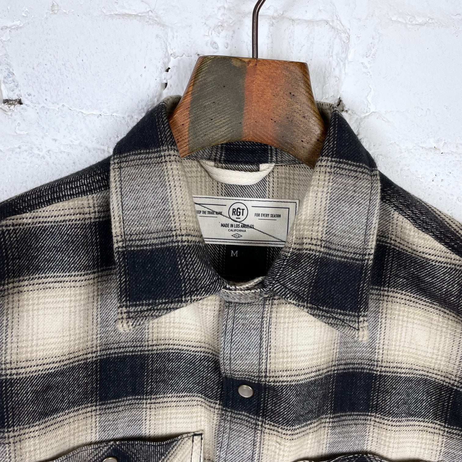 rogue territory | "bm" shirt natural brushed plaid - Image 4