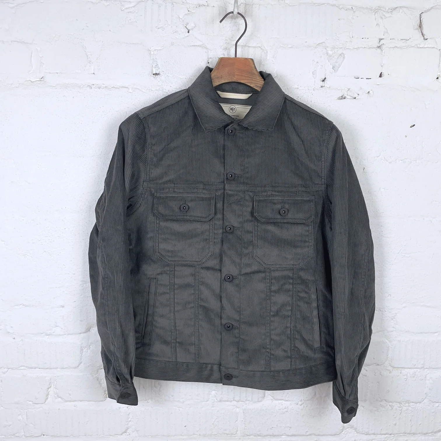 rogue territory | cruiser jacket 9oz corduroy grey