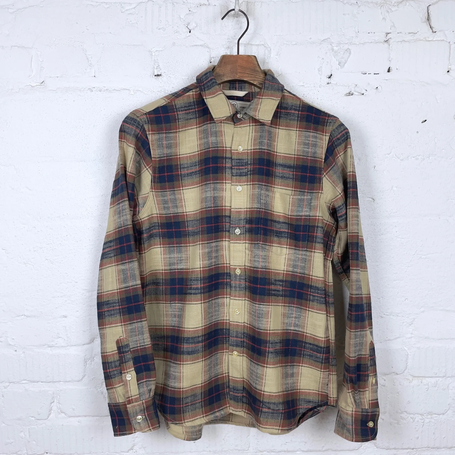 rogue territory | oxford shirt khaki slub plaid