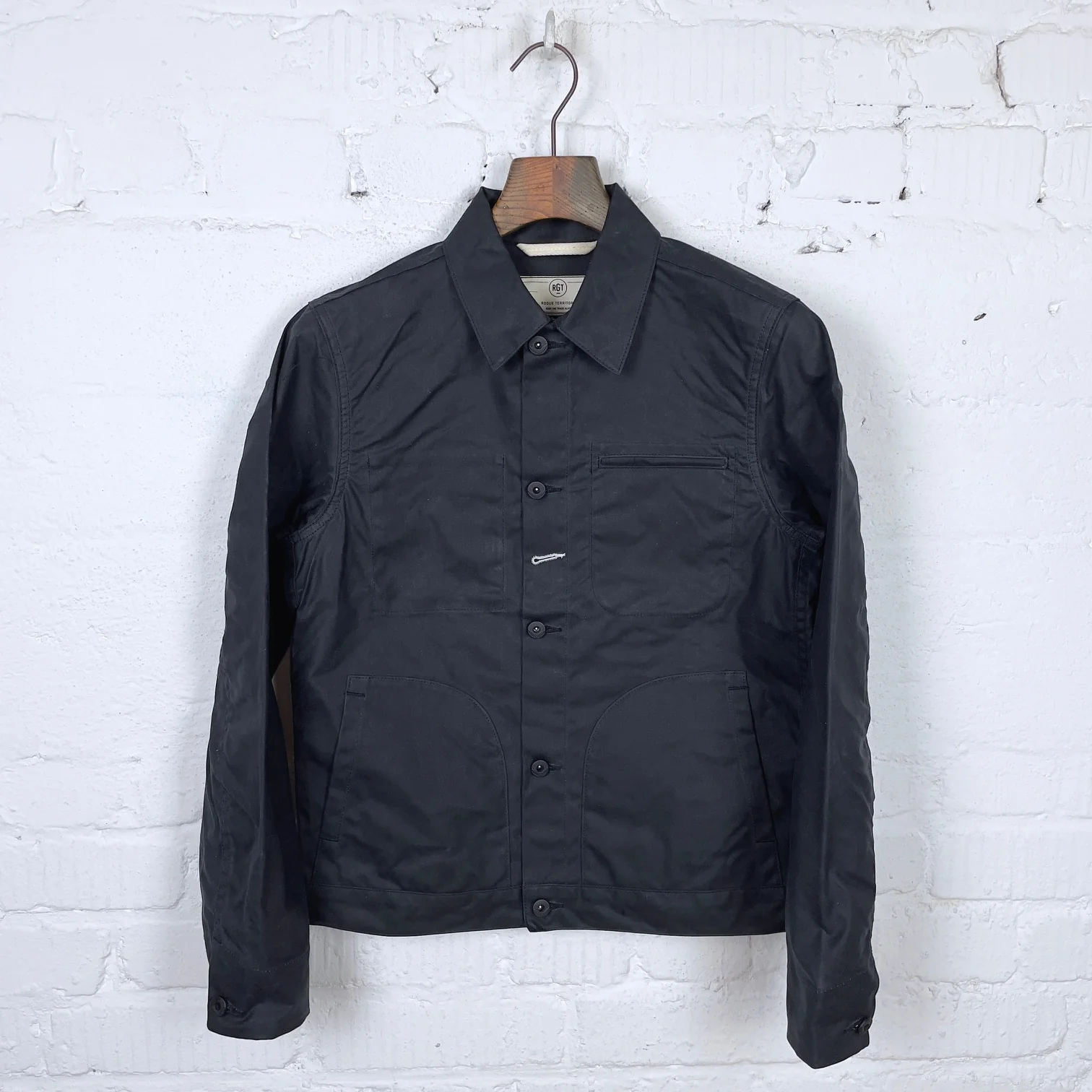rogue territory | waxed canvas supply jacket - black ridgeline