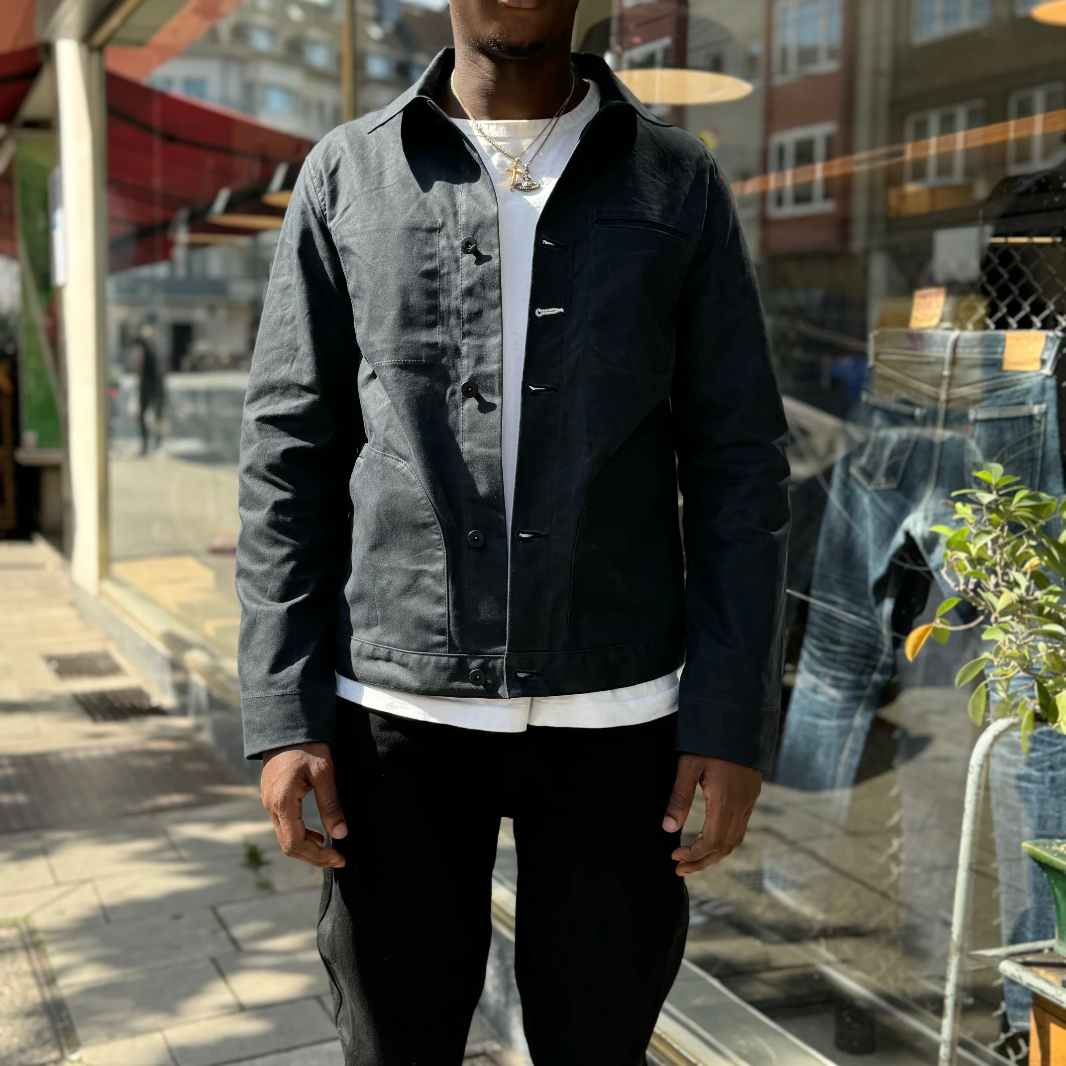 rogue territory | waxed canvas supply jacket - black ridgeline - Image 2