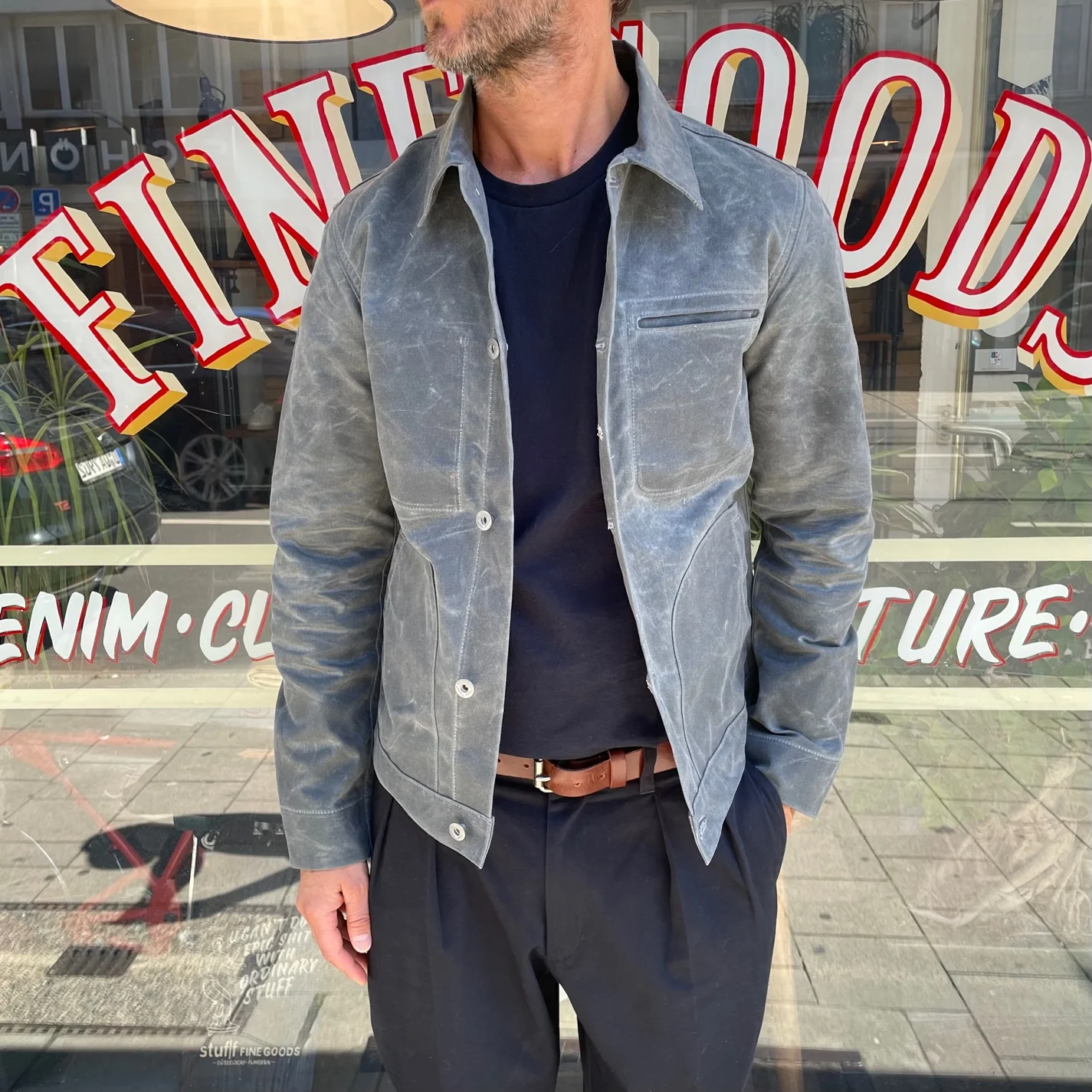 rogue territory | waxed canvas supply jacket - grey ridgeline - Image 2