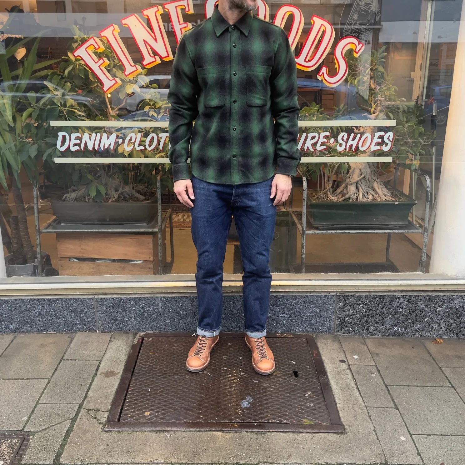 rogue territory | utility shirt green wool plaid - Image 2