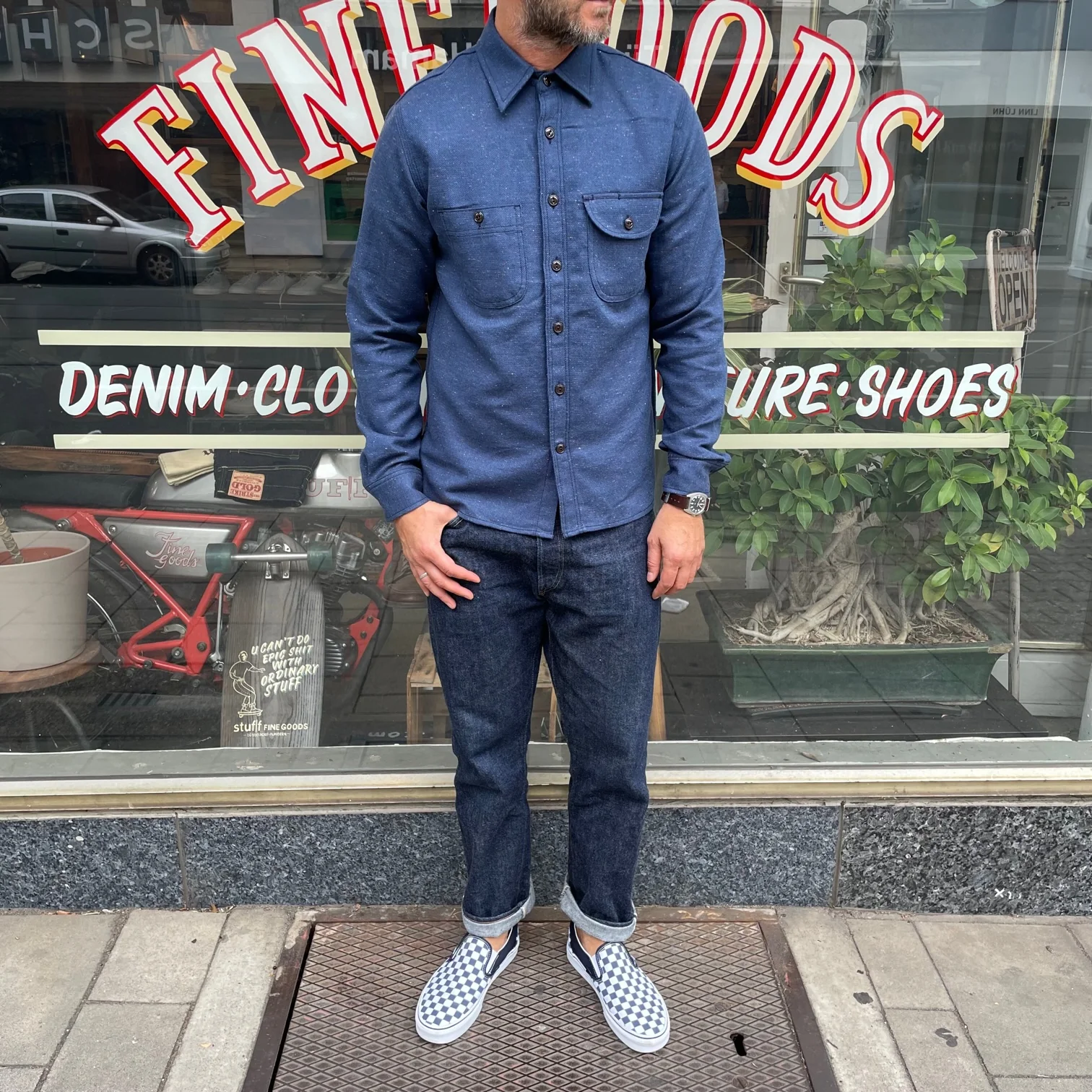 rogue territory | work shirt navy rainbow nep - Image 2