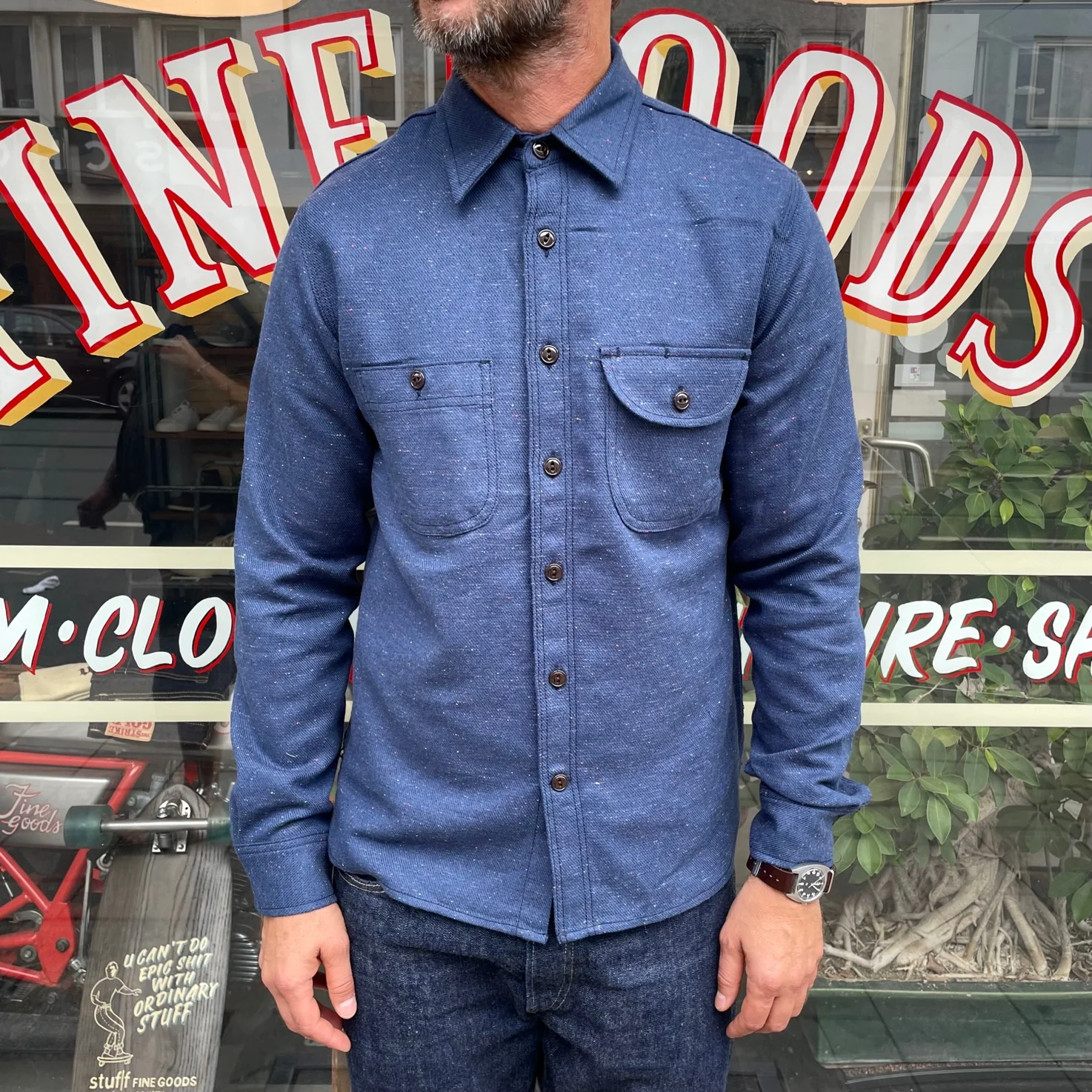 rogue territory | work shirt navy rainbow nep - Image 3