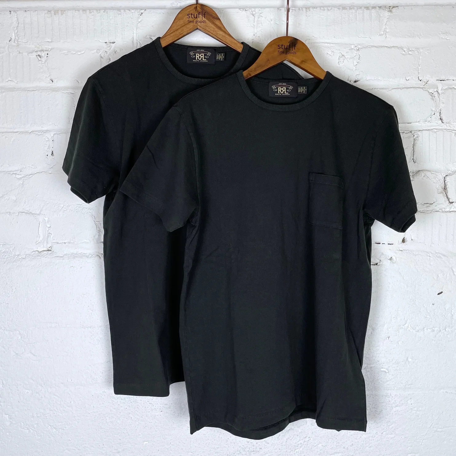 rrl | 2-pack black pocket tees made in usa - Image 2