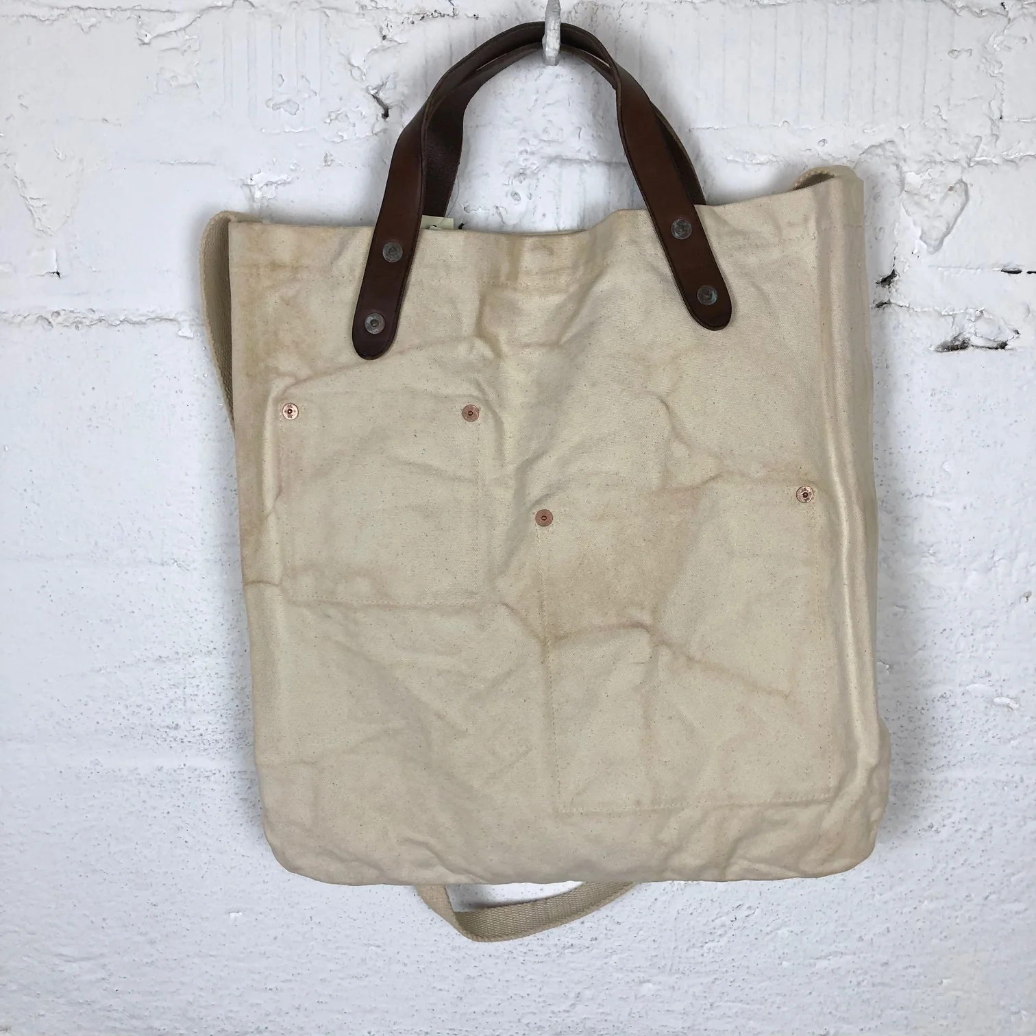 rrl | canvas logo market tote - Image 3
