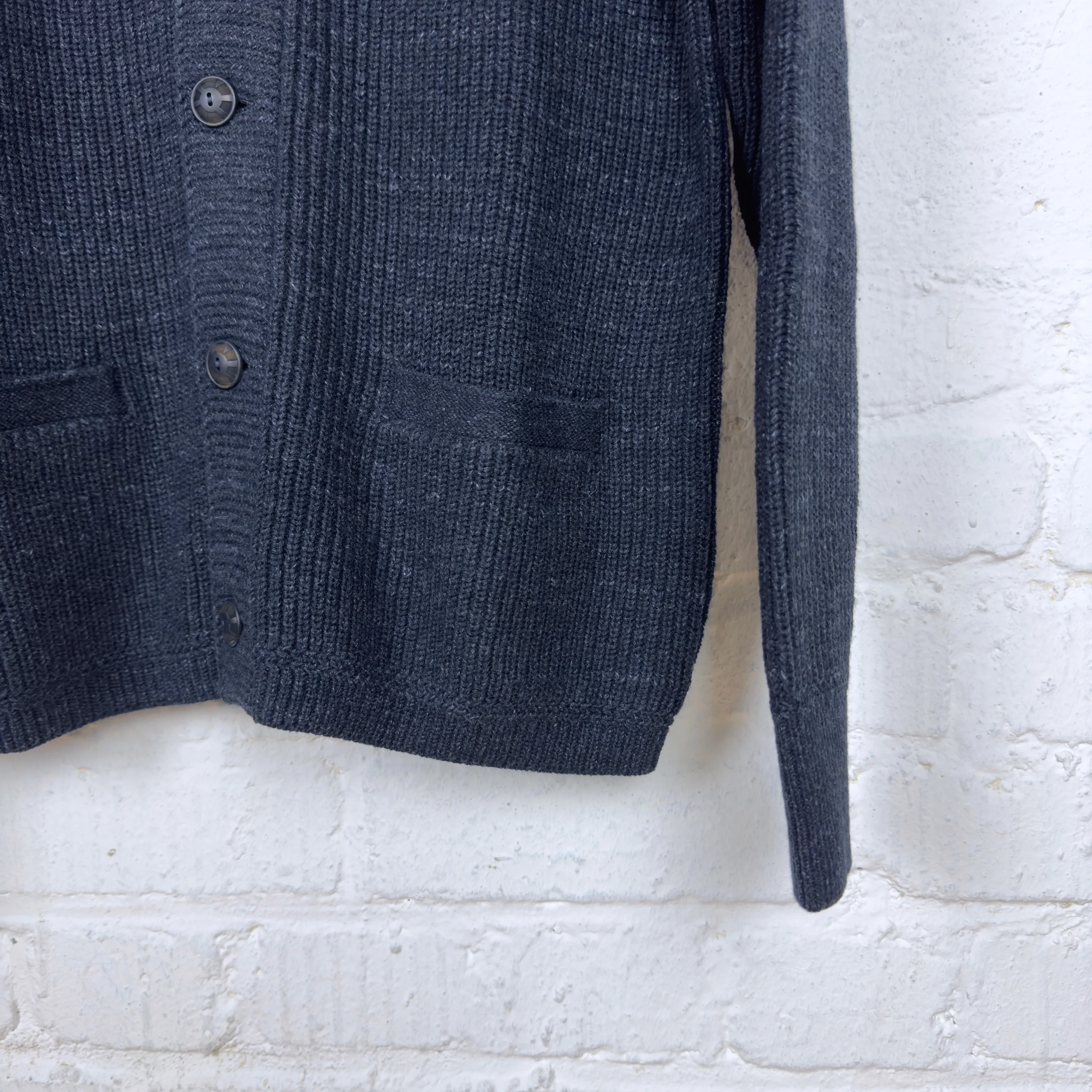 rrl | cotton shawl-collar cardigan navy - Image 3