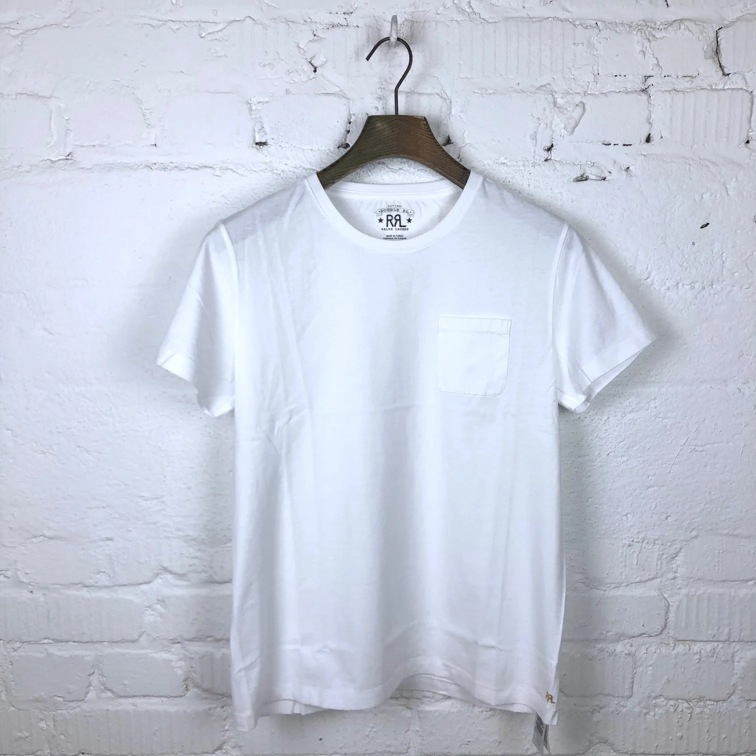 rrl | crewneck pocket t-shirt white