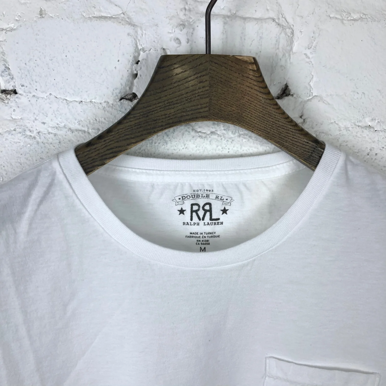 rrl | crewneck pocket t-shirt white - Image 3