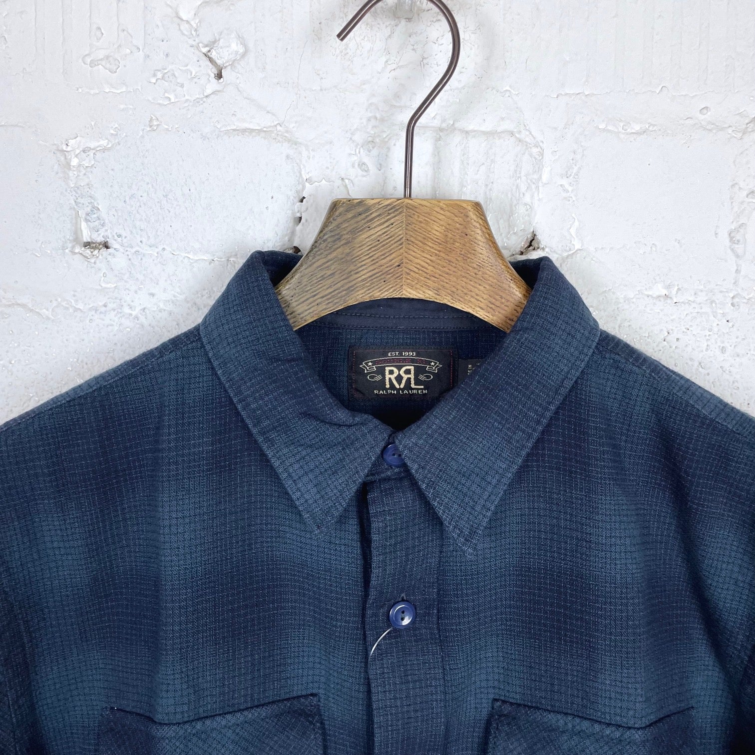 rrl | freeport work shirt blue plaid - Image 2