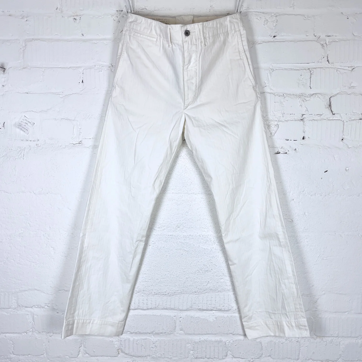 rrl | herringbone twill field chino white