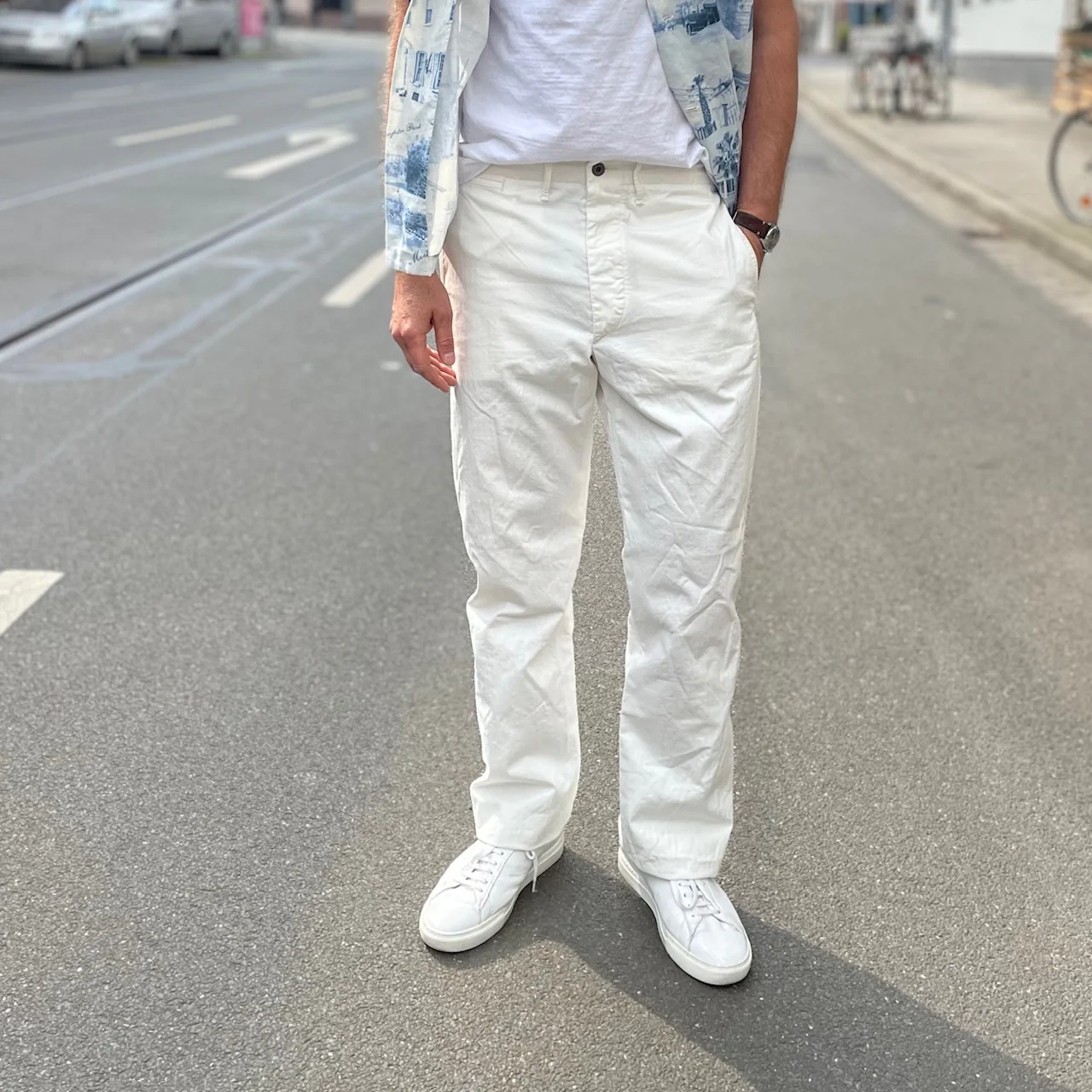 rrl | herringbone twill field chino white - Image 2