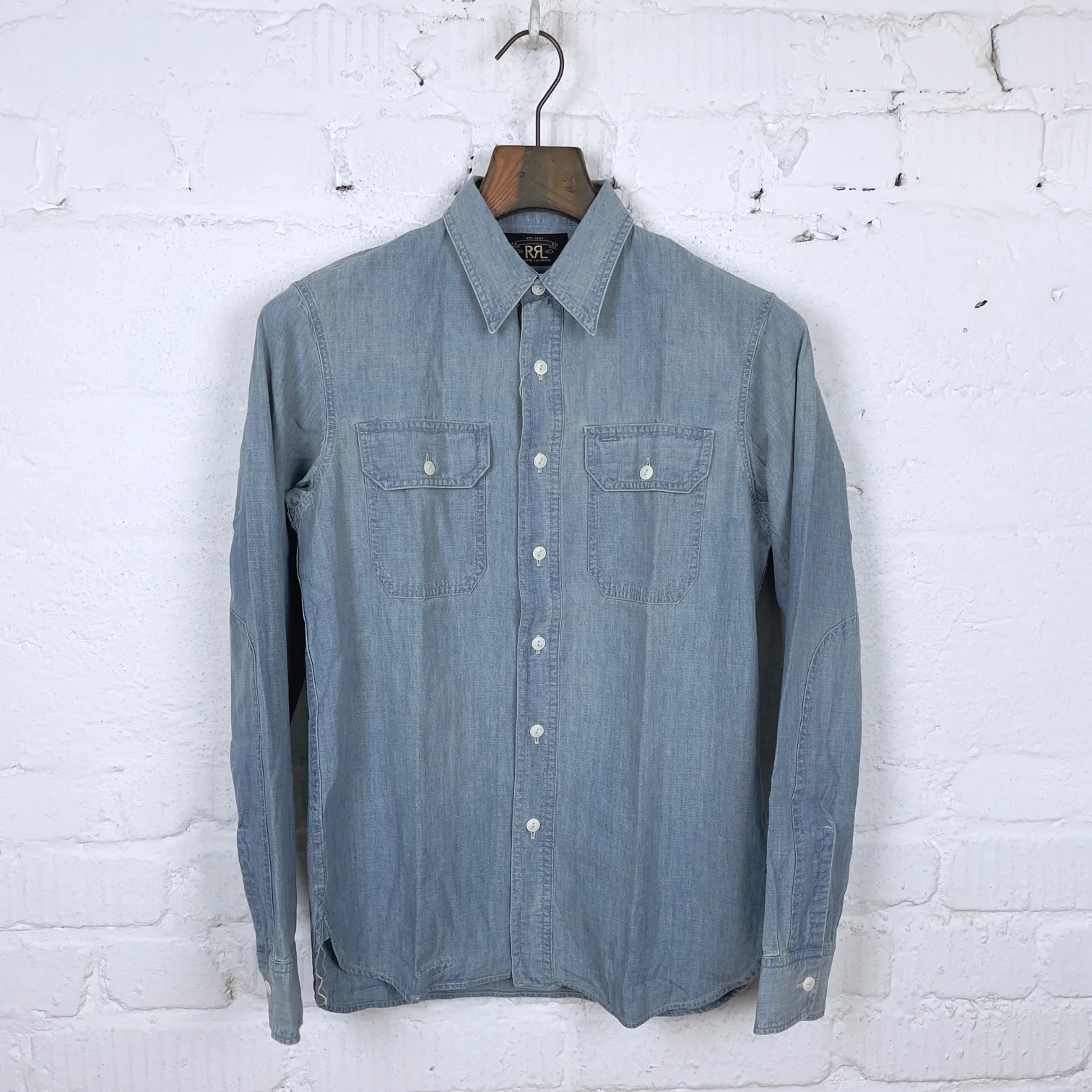 rrl | indigo chambray work shirt