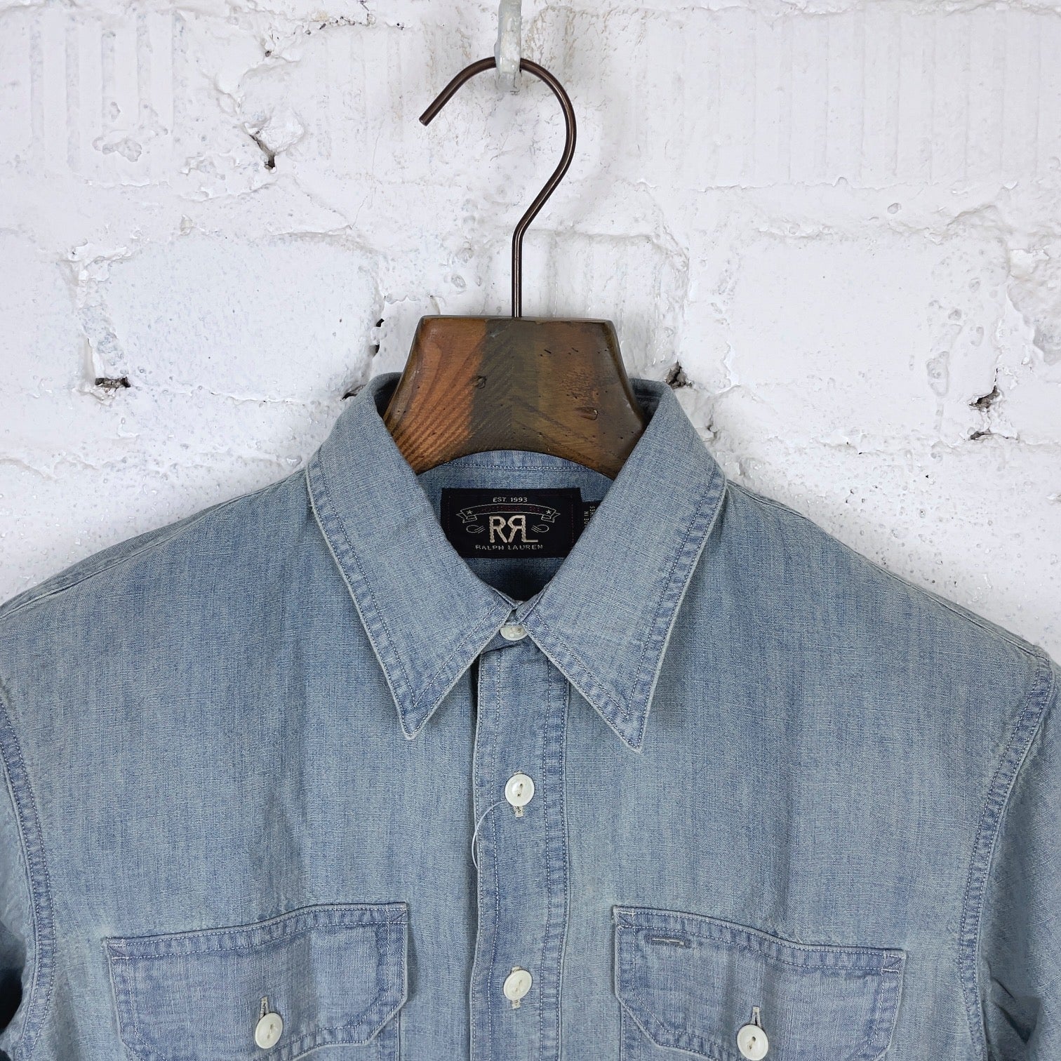 rrl | indigo chambray work shirt - Image 4
