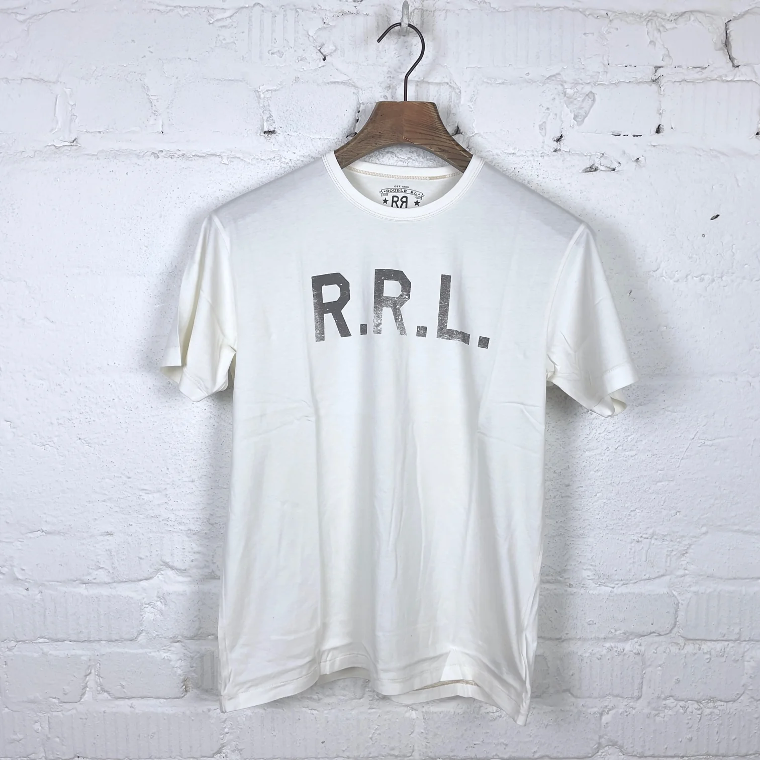 rrl | logo jersey t-shirt white